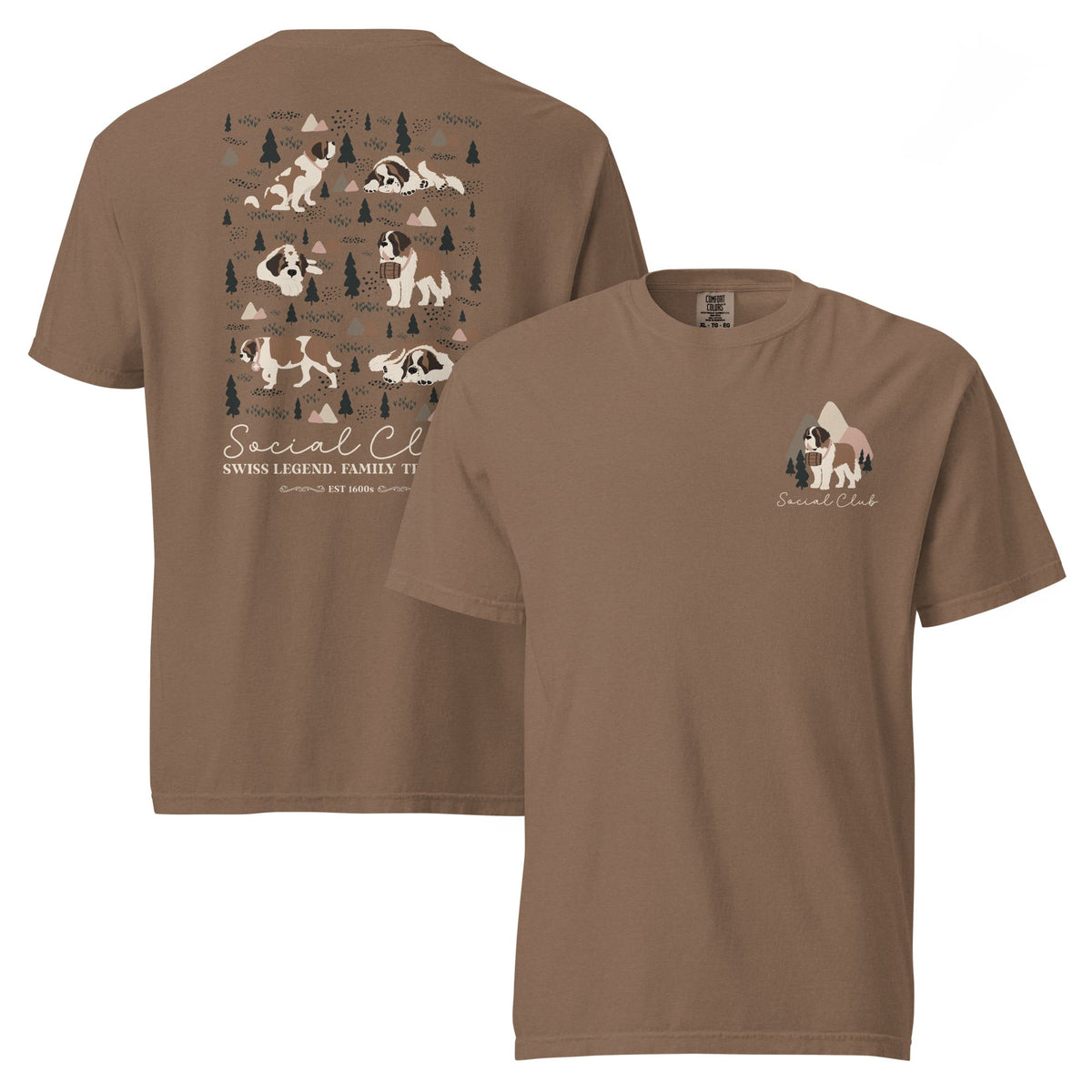 Saint Bernard Social Club Back T-Shirt - Lucy + Norman