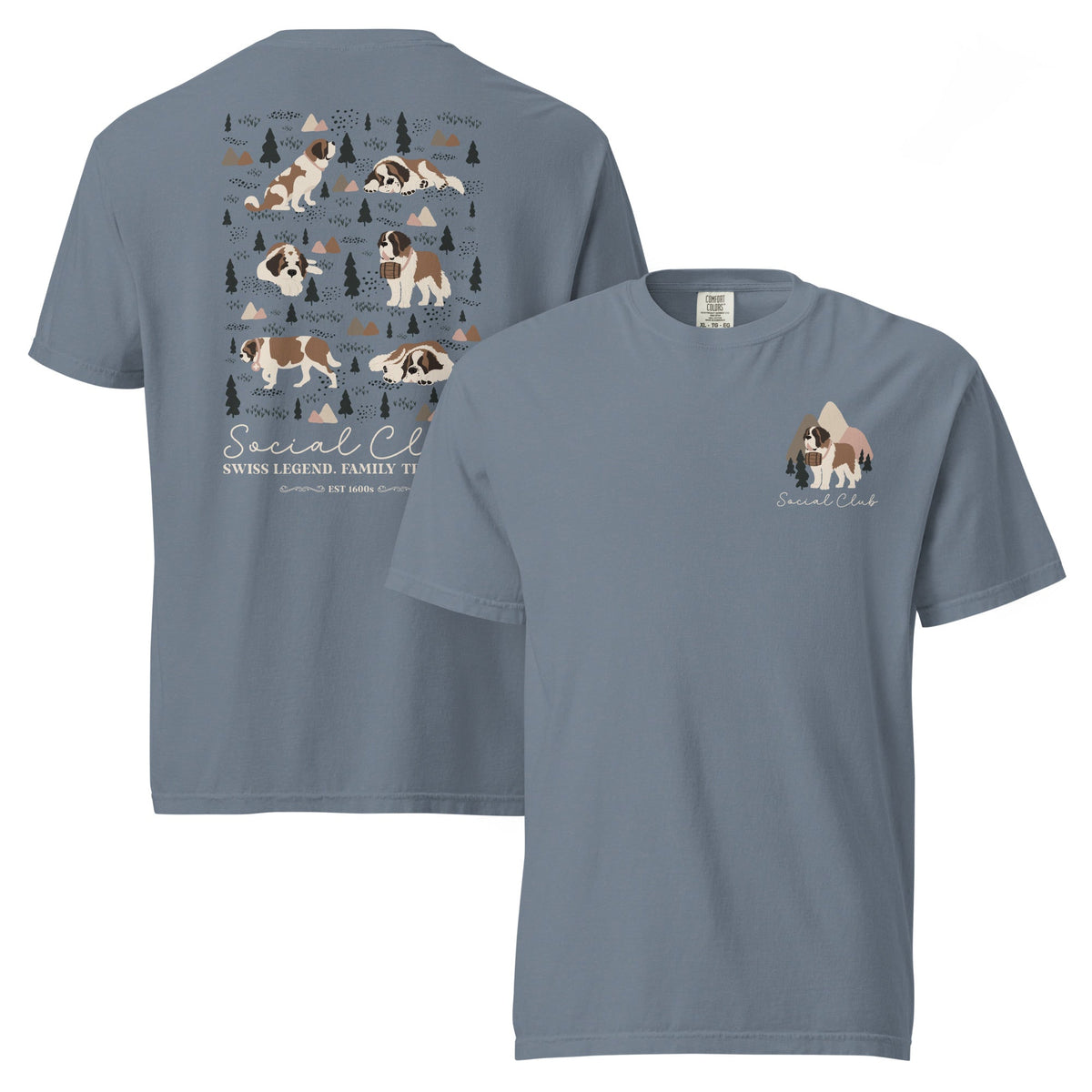 Saint Bernard Social Club Back T-Shirt - Lucy + Norman