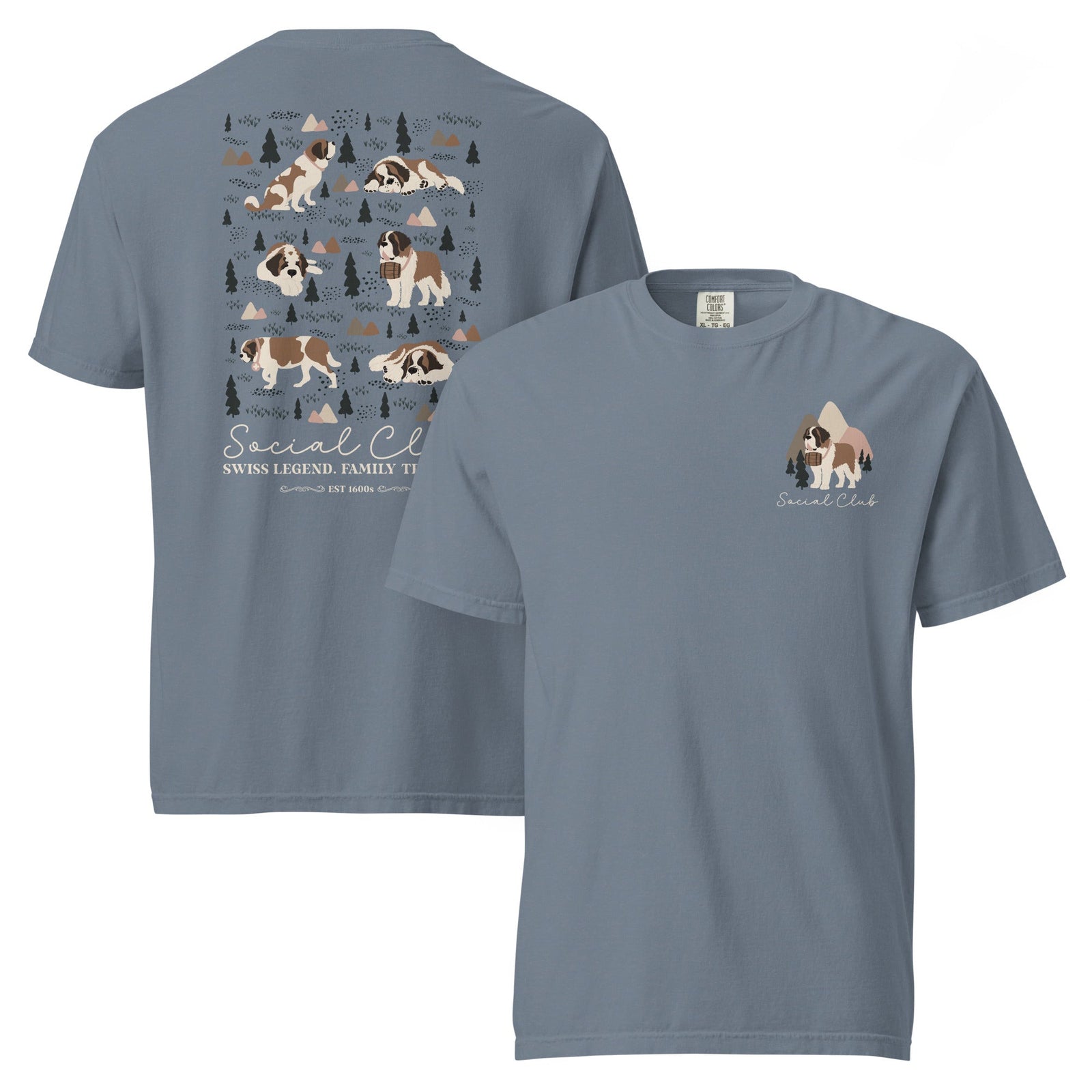 Saint Bernard Social Club Back T-Shirt - Lucy + Norman