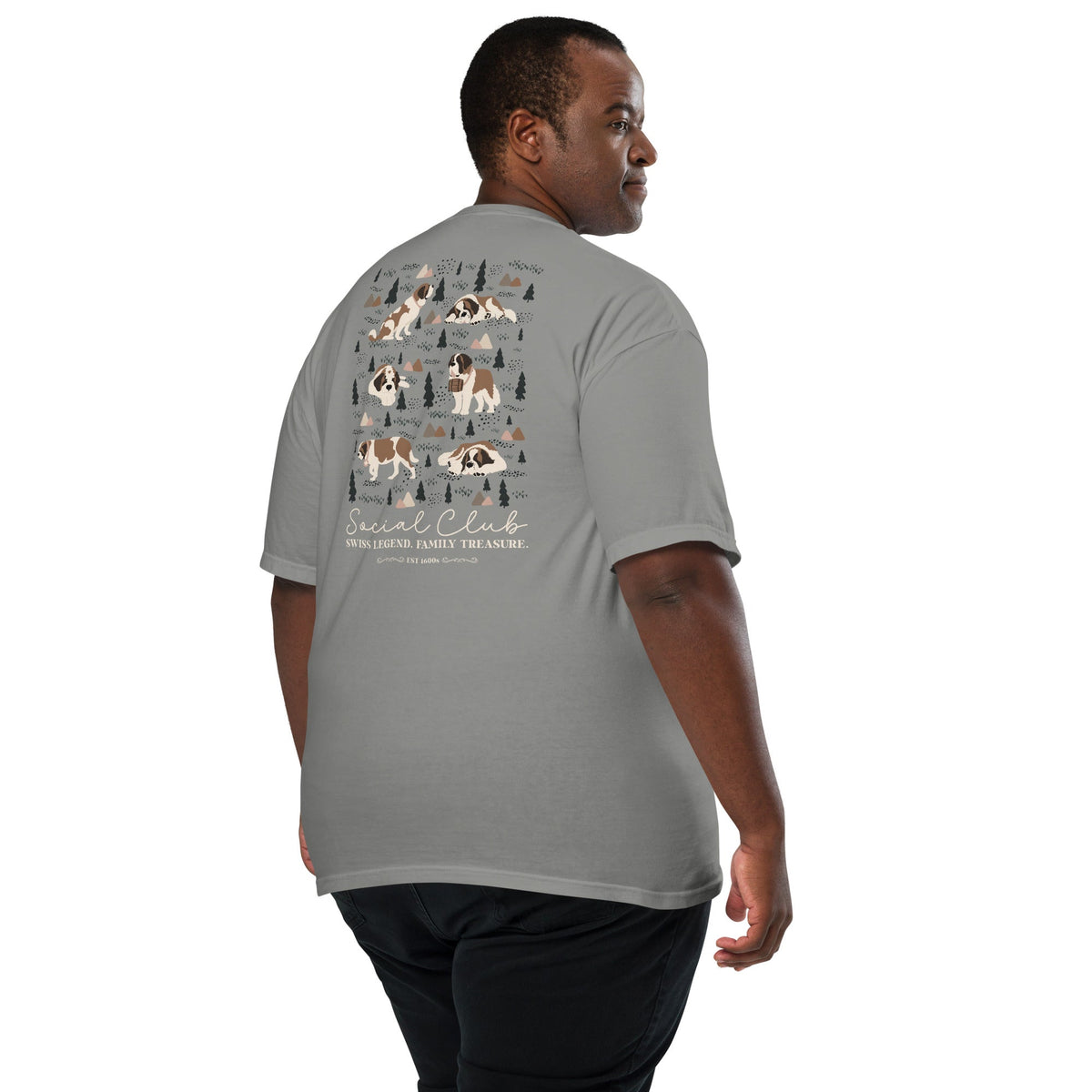 Saint Bernard Social Club Back T-Shirt - Lucy + Norman