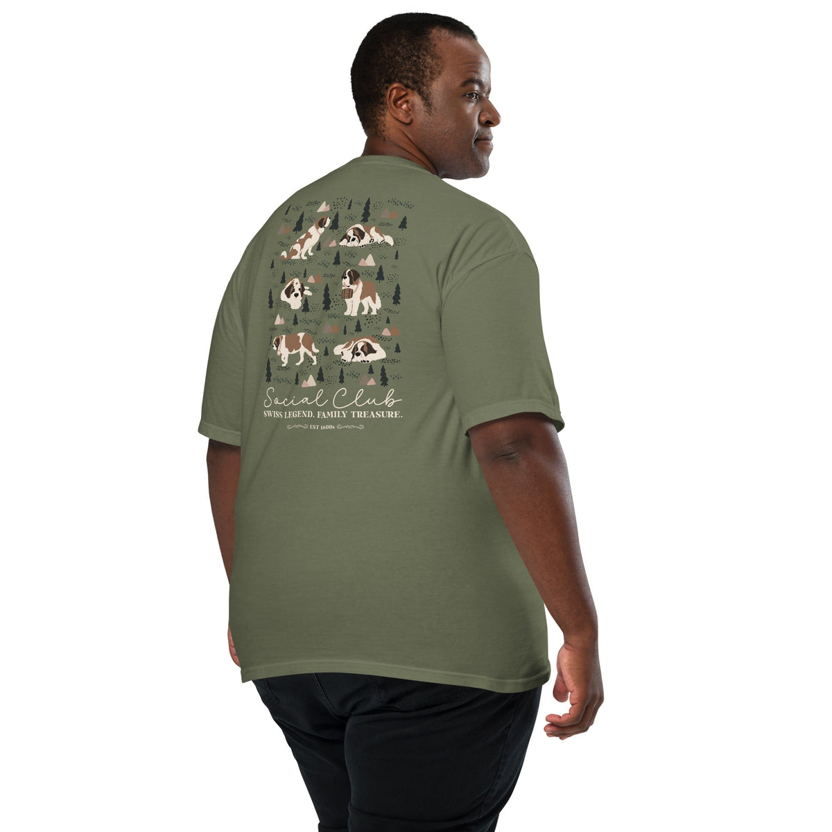 Saint Bernard Social Club Back T-Shirt - Lucy + Norman