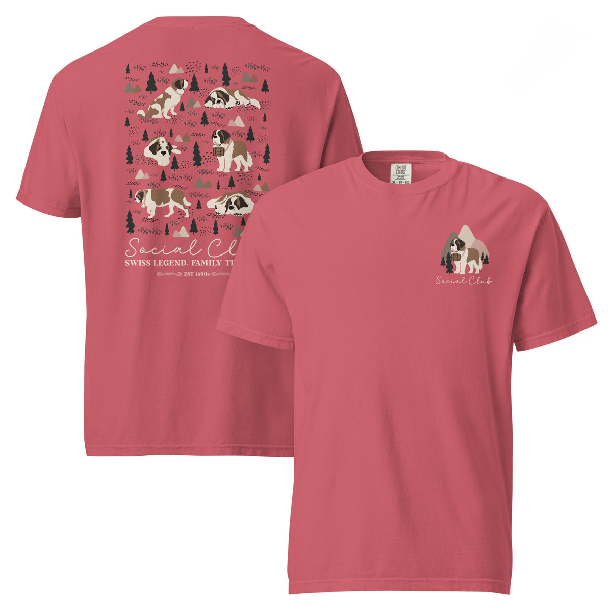 Saint Bernard Social Club Back T-Shirt - Lucy + Norman