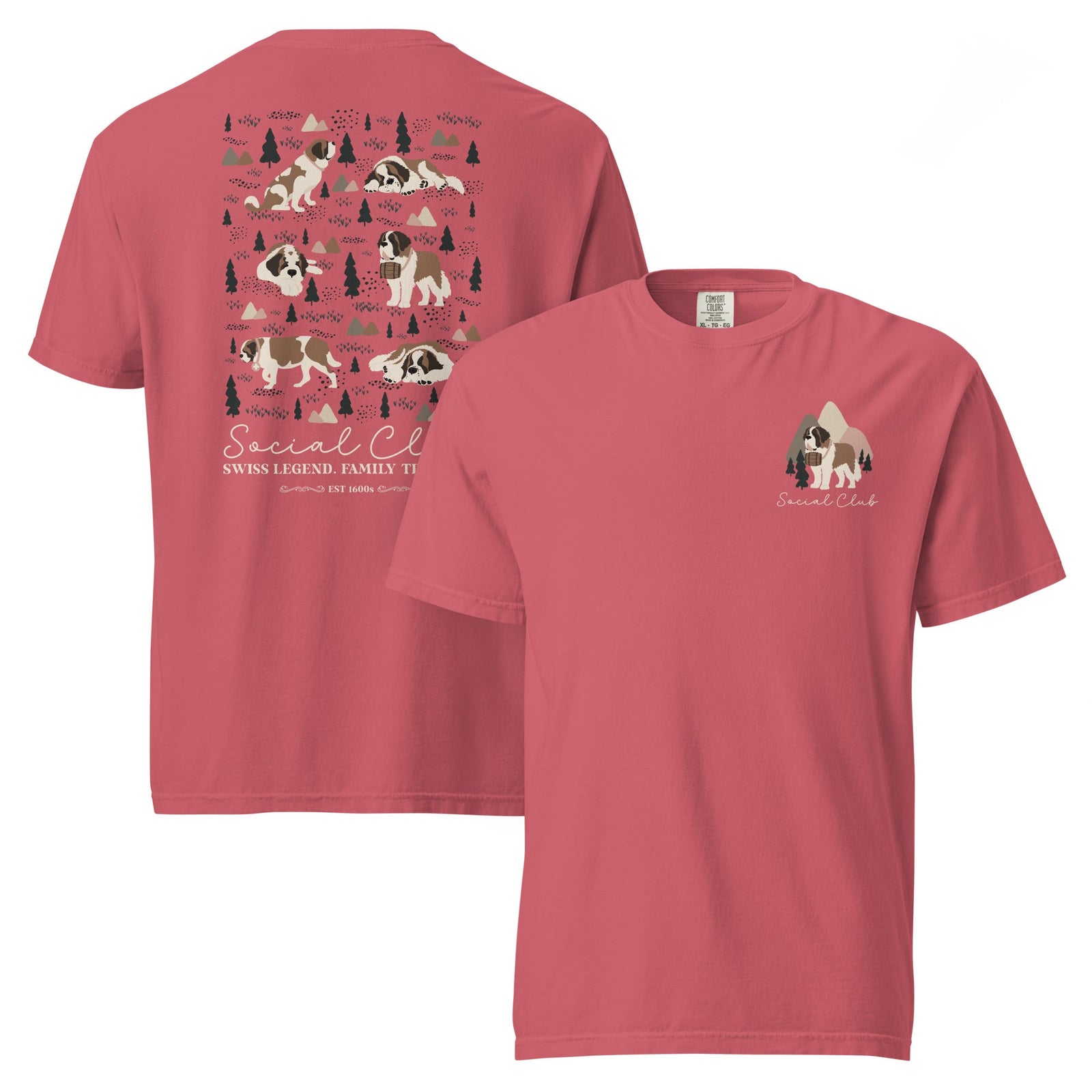 Saint Bernard Social Club Back T-Shirt - Lucy + Norman