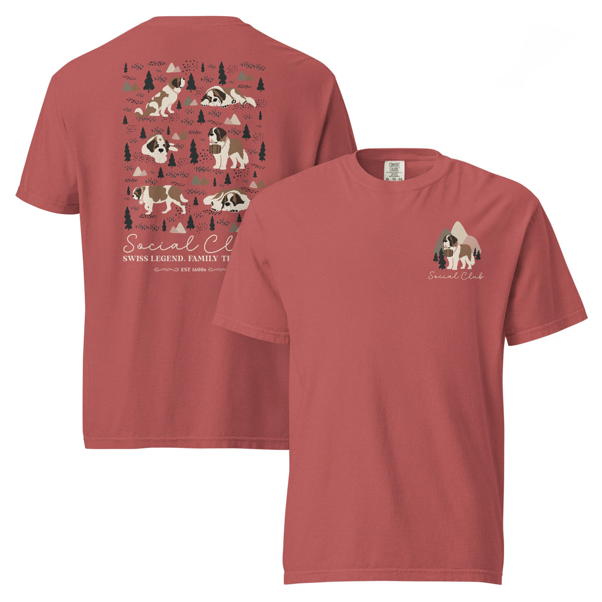 Saint Bernard Social Club Back T-Shirt - Lucy + Norman
