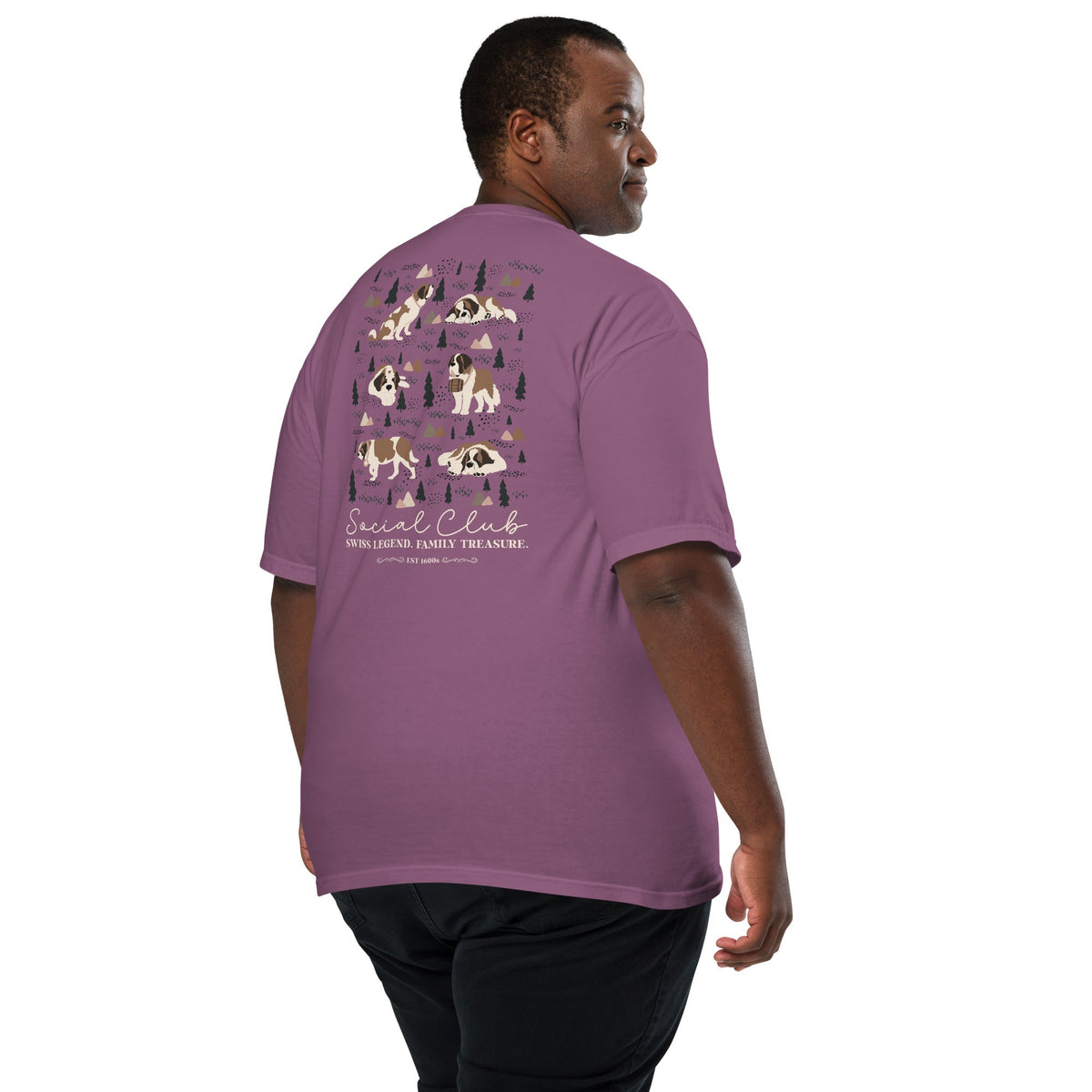 Saint Bernard Social Club Back T-Shirt - Lucy + Norman
