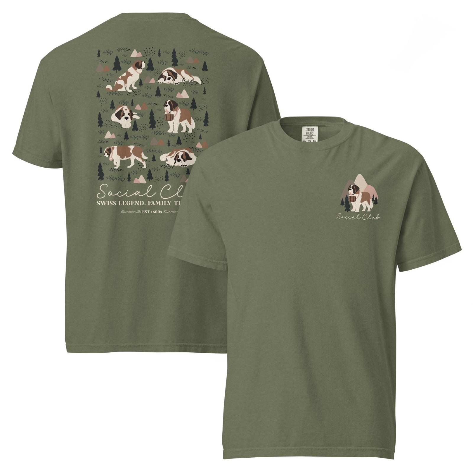 Saint Bernard Social Club Back T-Shirt - Lucy + Norman