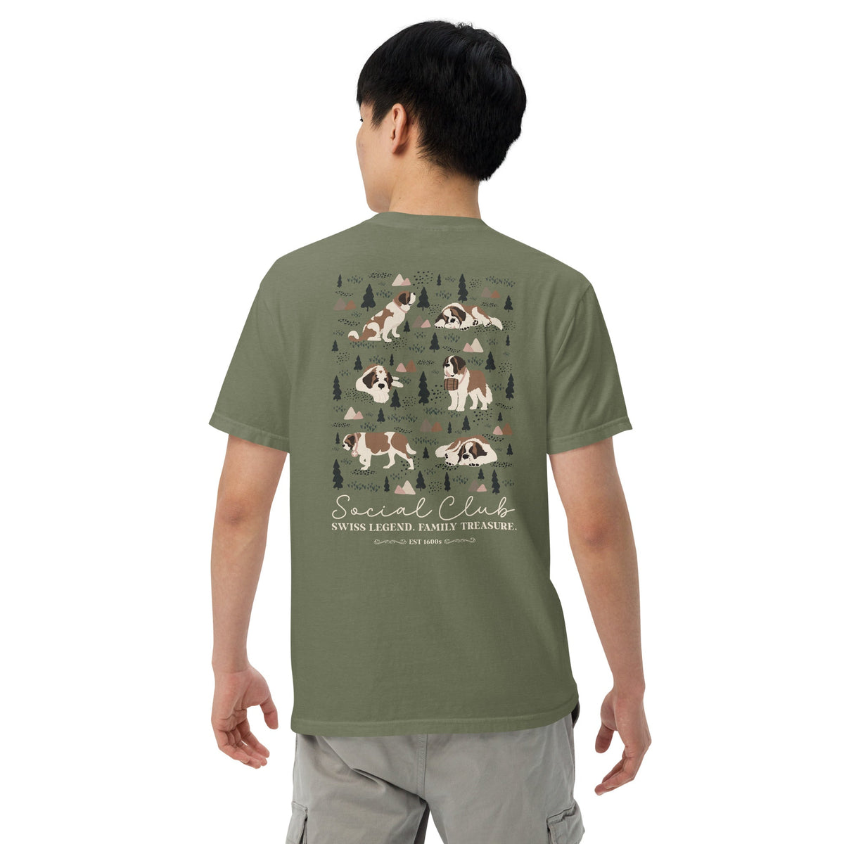 Saint Bernard Social Club Back T-Shirt - Lucy + Norman