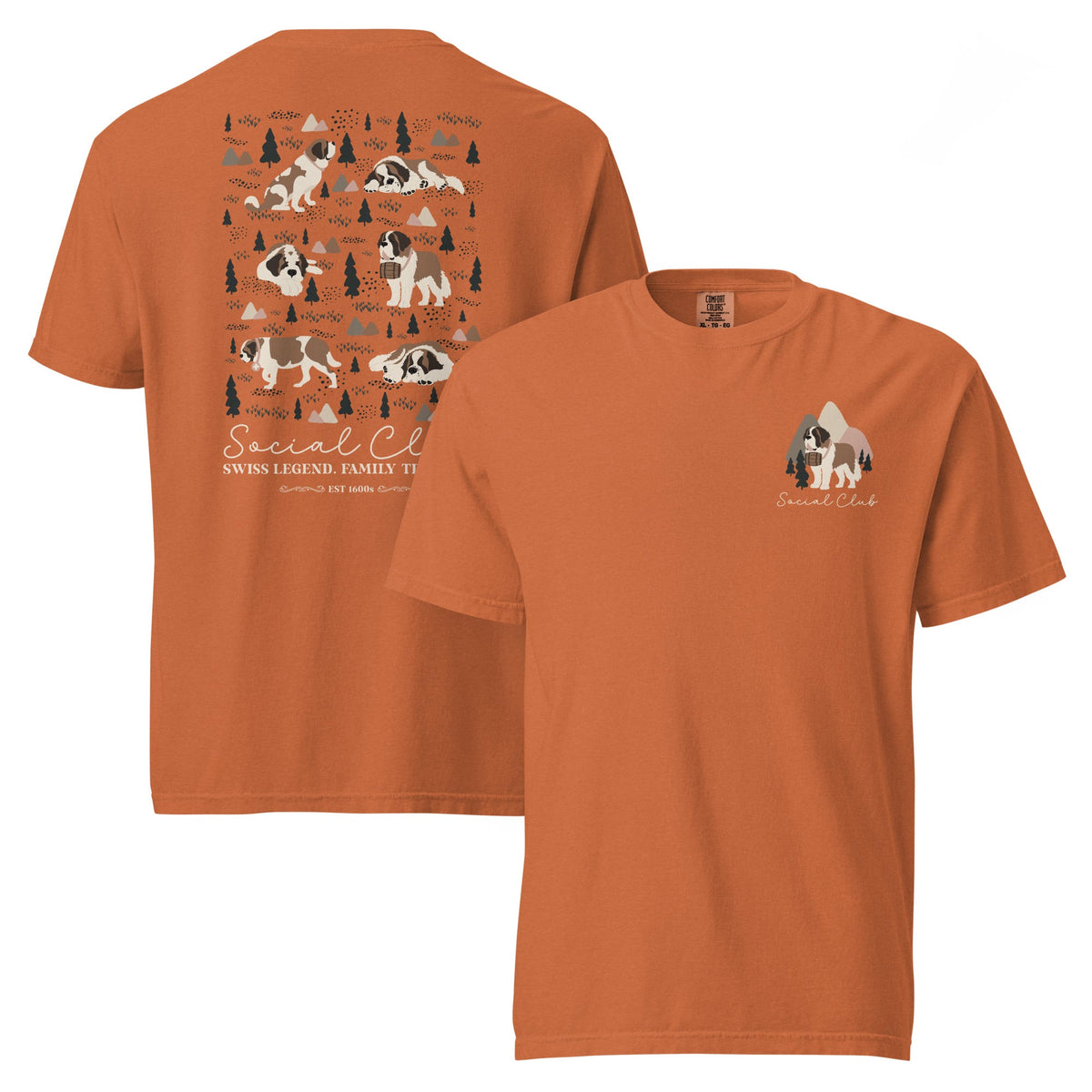 Saint Bernard Social Club Back T-Shirt - Lucy + Norman
