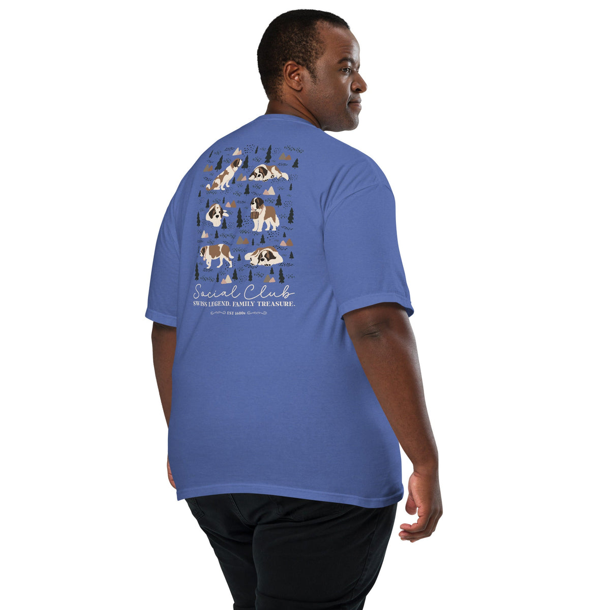 Saint Bernard Social Club Back T-Shirt - Lucy + Norman