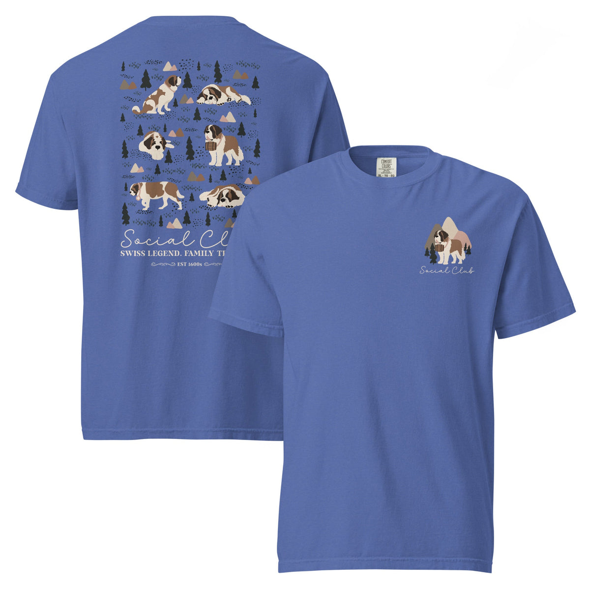 Saint Bernard Social Club Back T-Shirt - Lucy + Norman