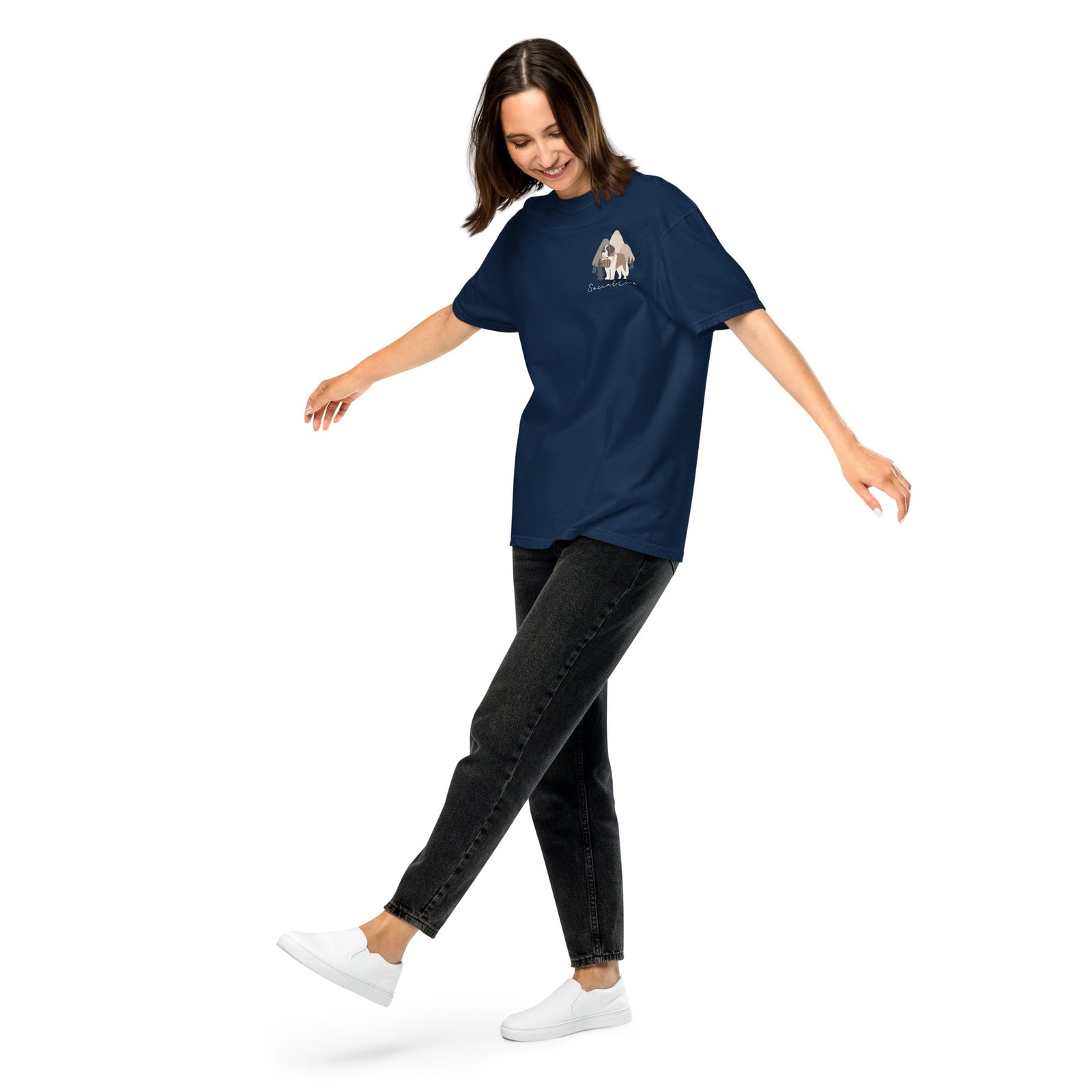 Saint Bernard Social Club Back T-Shirt - Darks - Lucy + Norman