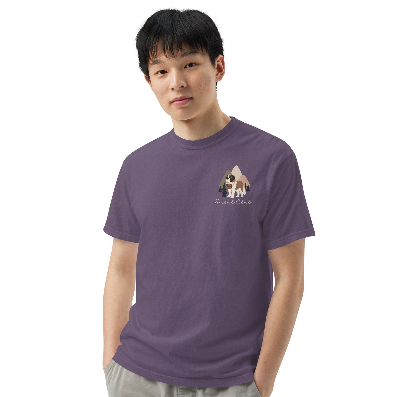 Saint Bernard Social Club Back T-Shirt - Darks - Lucy + Norman
