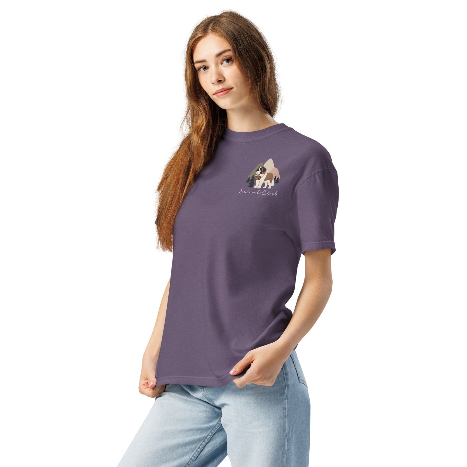 Saint Bernard Social Club Back T-Shirt - Darks - Lucy + Norman