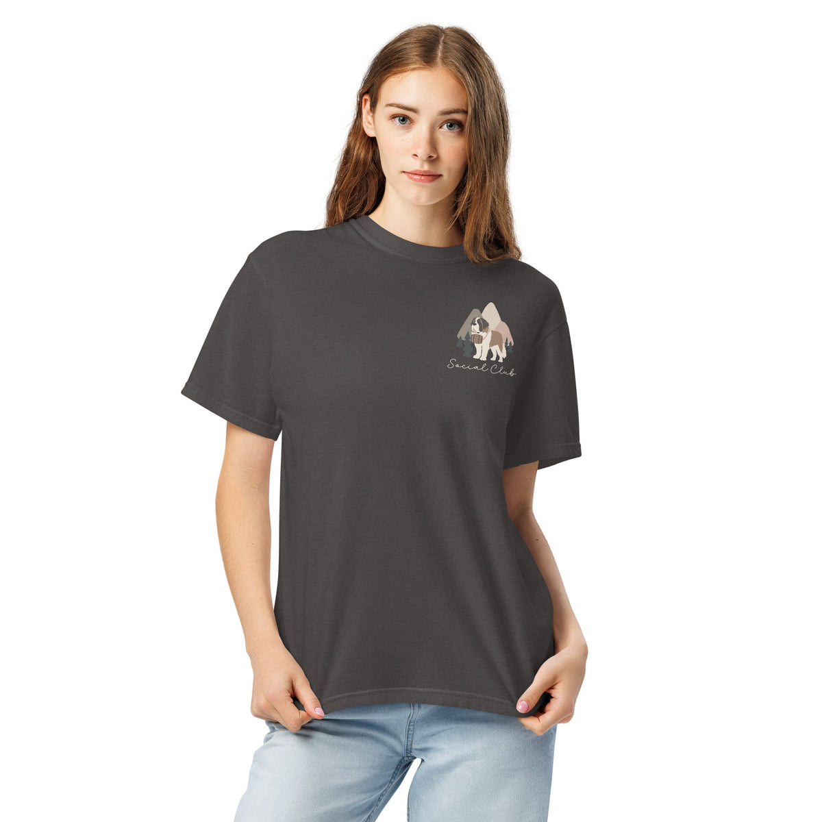 Saint Bernard Social Club Back T-Shirt - Darks - Lucy + Norman
