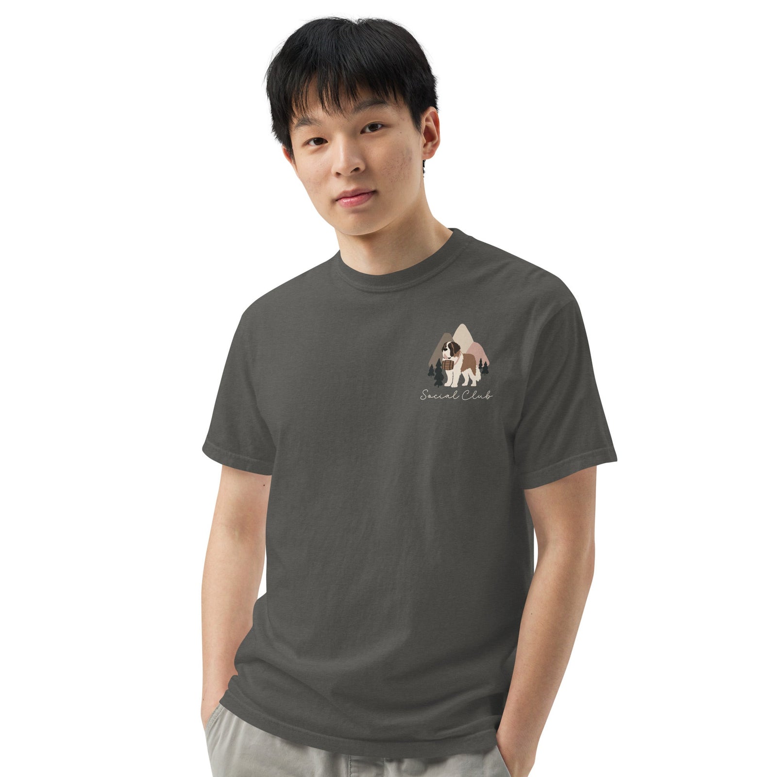 Saint Bernard Social Club Back T-Shirt - Darks - Lucy + Norman