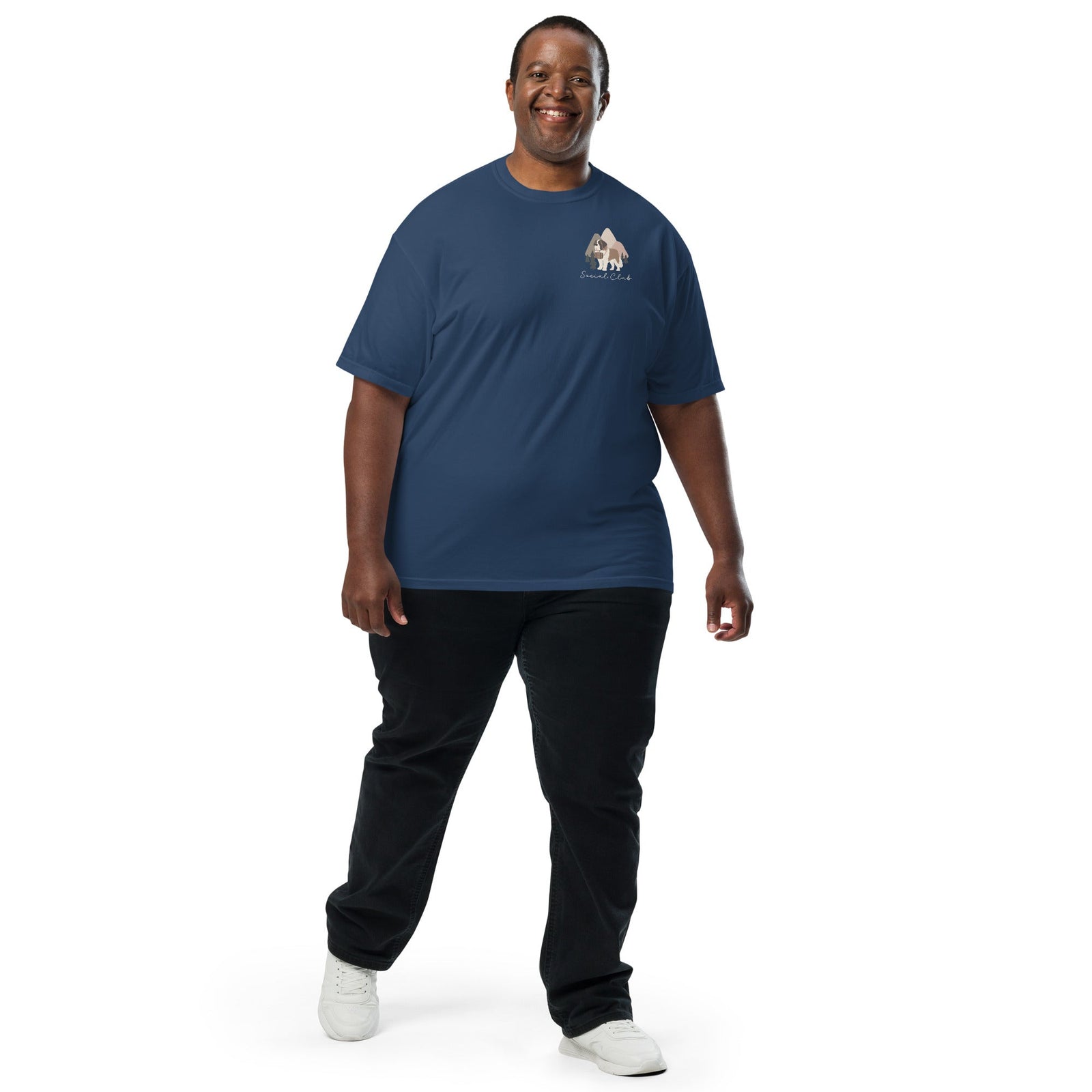 Saint Bernard Social Club Back T-Shirt - Darks - Lucy + Norman