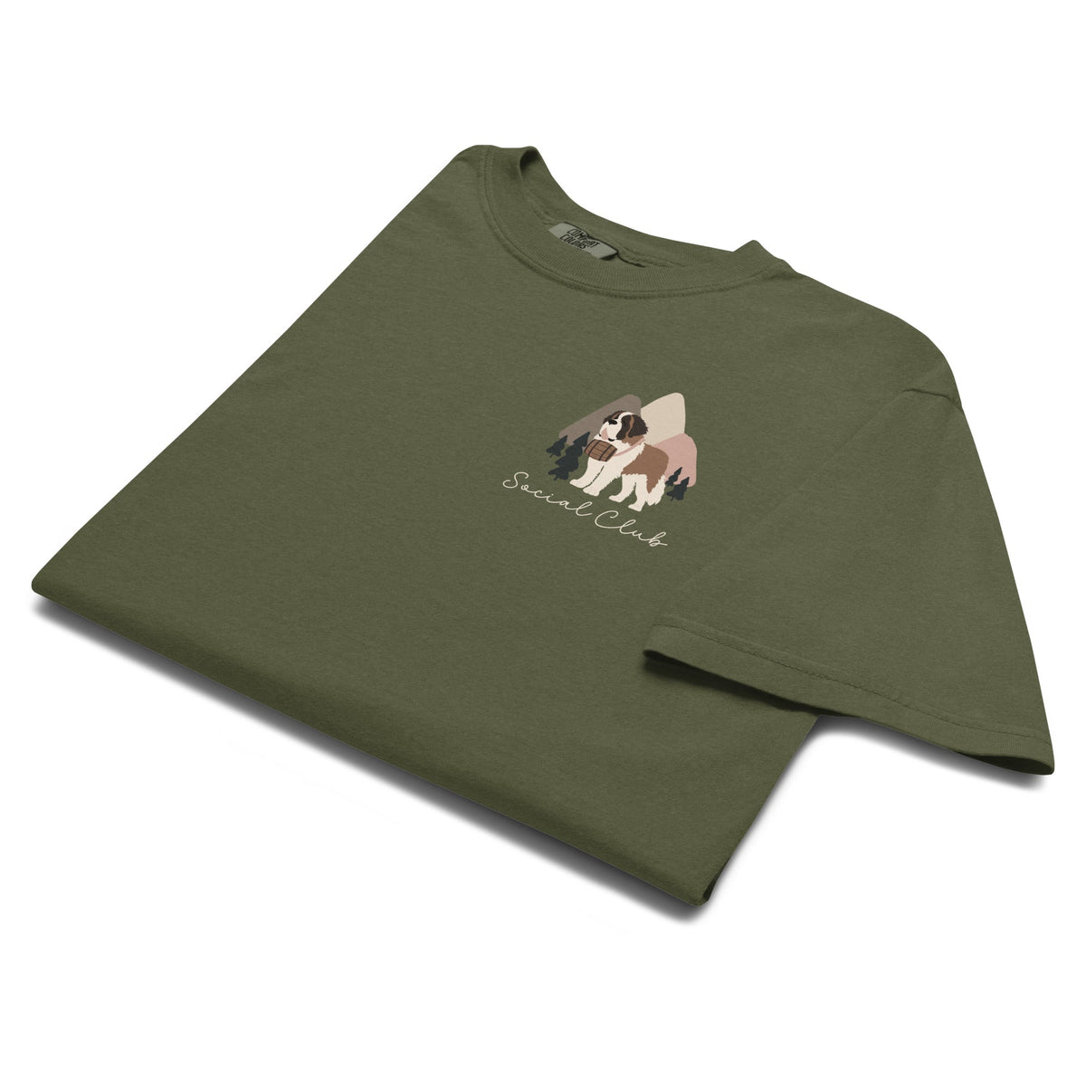 Saint Bernard Social Club Back T-Shirt - Darks - Lucy + Norman