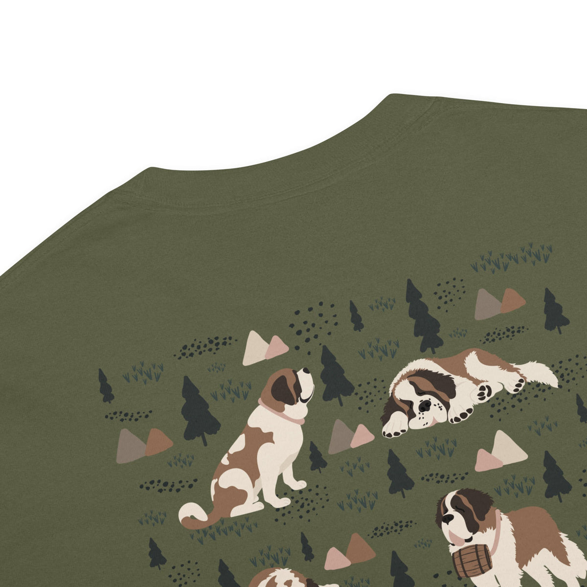 Saint Bernard Social Club Back T-Shirt - Darks - Lucy + Norman