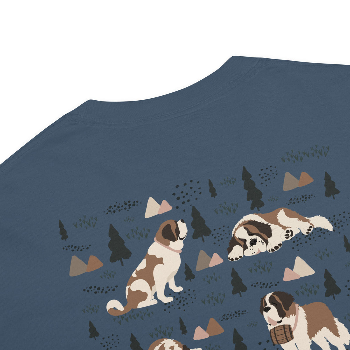 Saint Bernard Social Club Back T-Shirt - Darks - Lucy + Norman