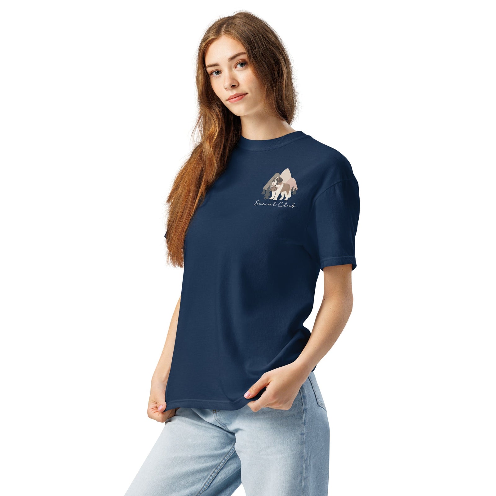 Saint Bernard Social Club Back T-Shirt - Darks - Lucy + Norman