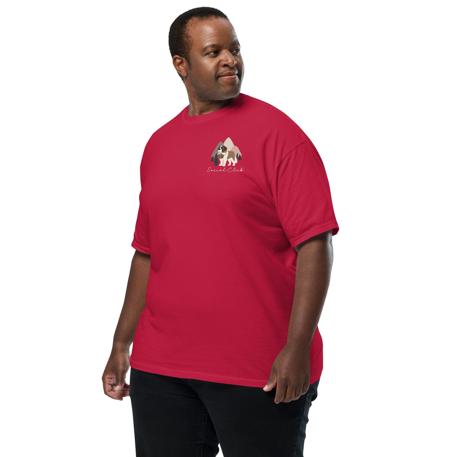 Saint Bernard Social Club Back T-Shirt - Darks - Lucy + Norman