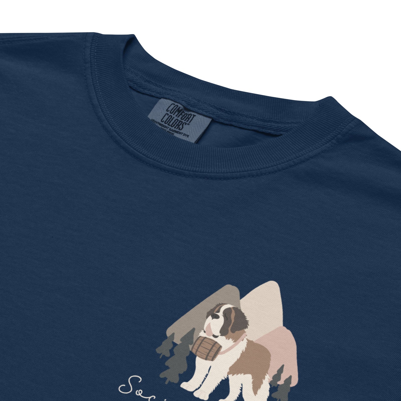Saint Bernard Social Club Back T-Shirt - Darks - Lucy + Norman