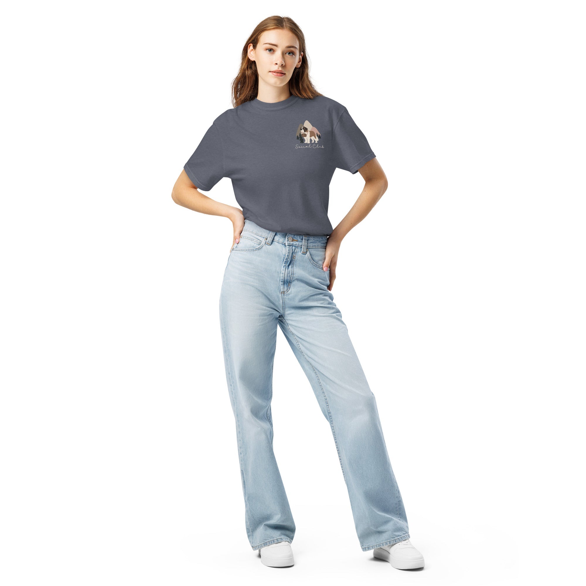 Saint Bernard Social Club Back T-Shirt - Darks - Lucy + Norman