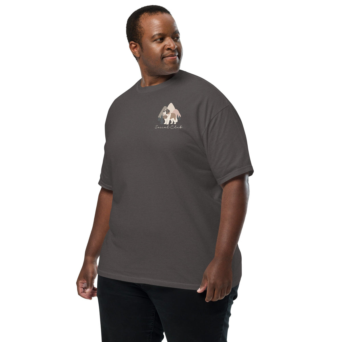 Saint Bernard Social Club Back T-Shirt - Darks - Lucy + Norman