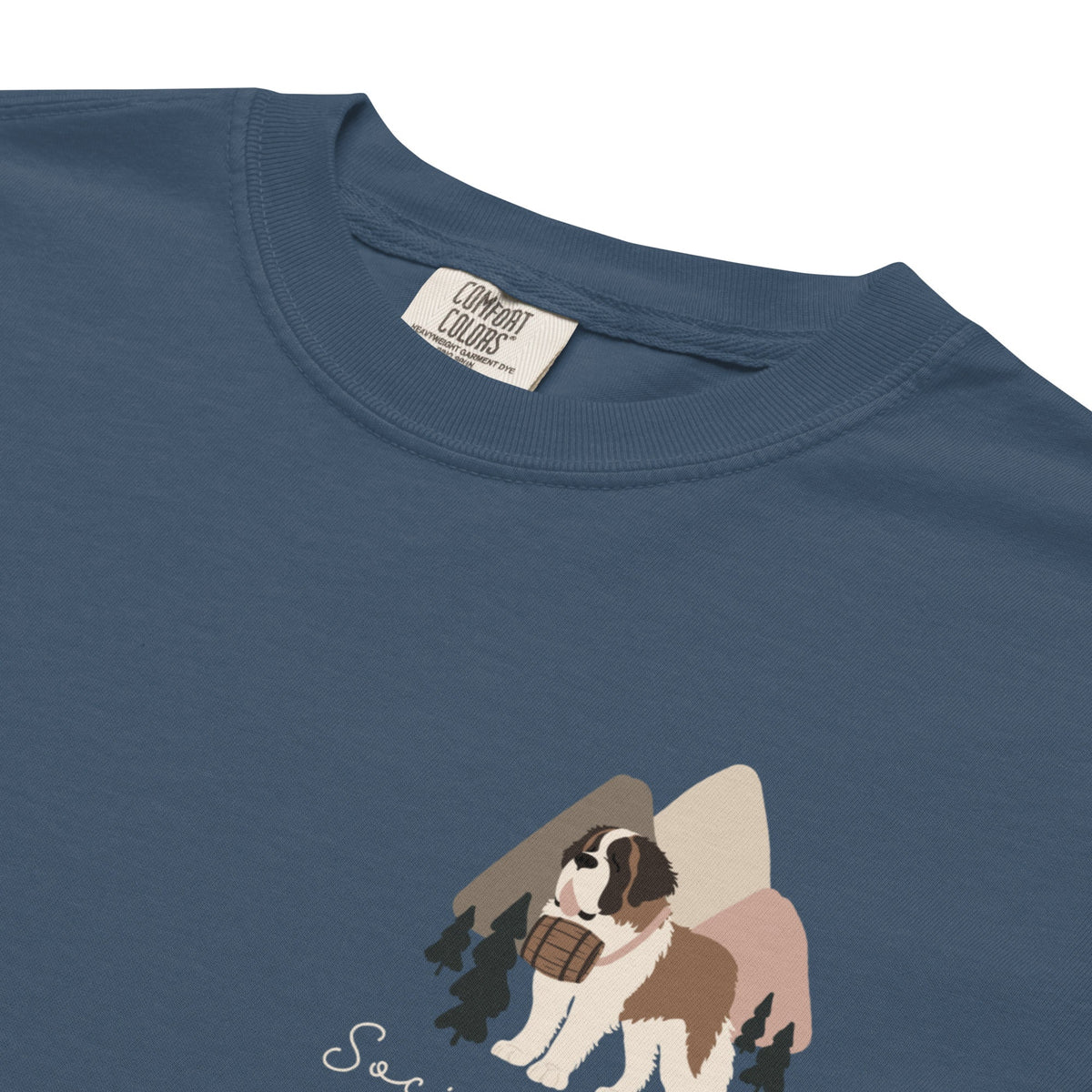 Saint Bernard Social Club Back T-Shirt - Darks - Lucy + Norman