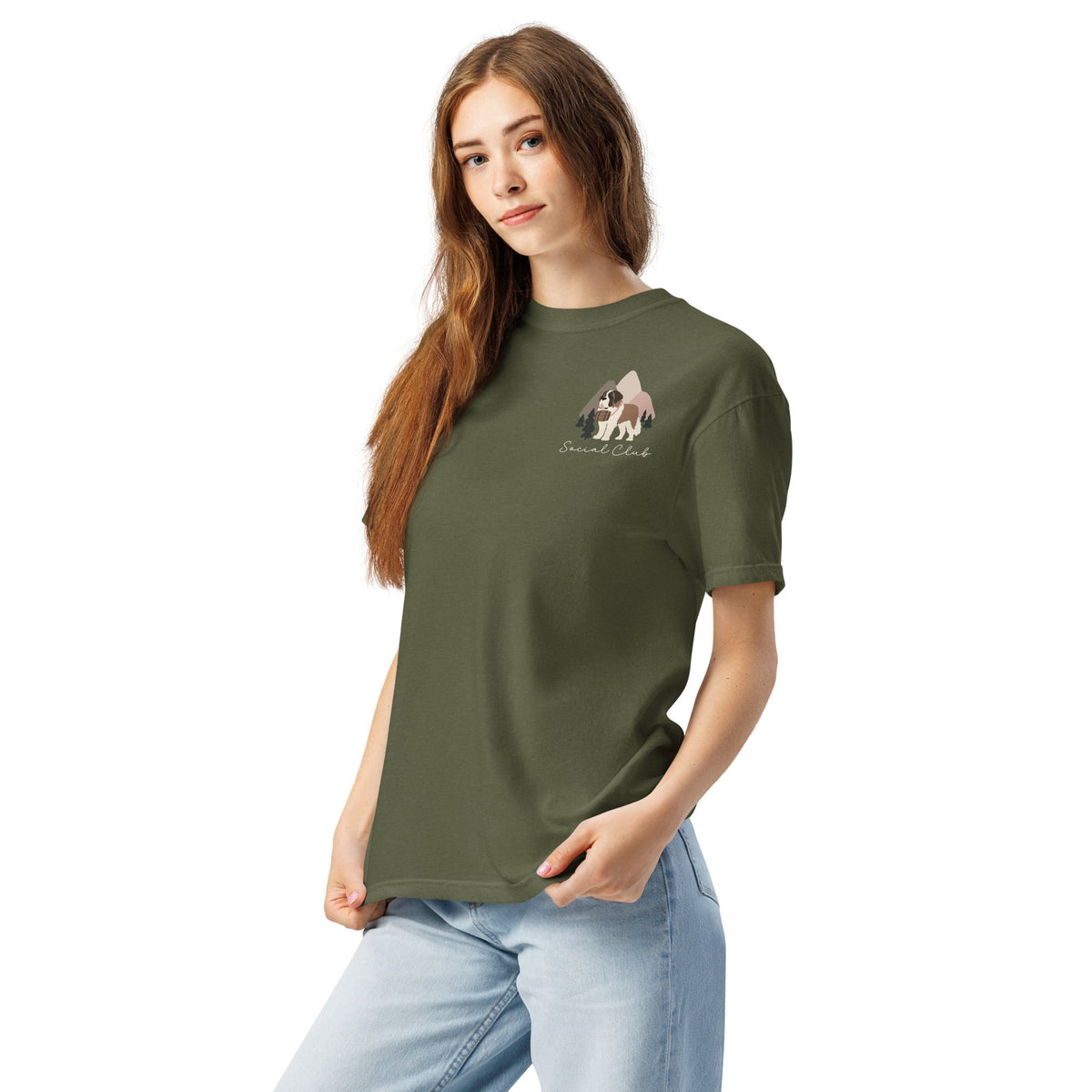 Saint Bernard Social Club Back T-Shirt - Darks - Lucy + Norman