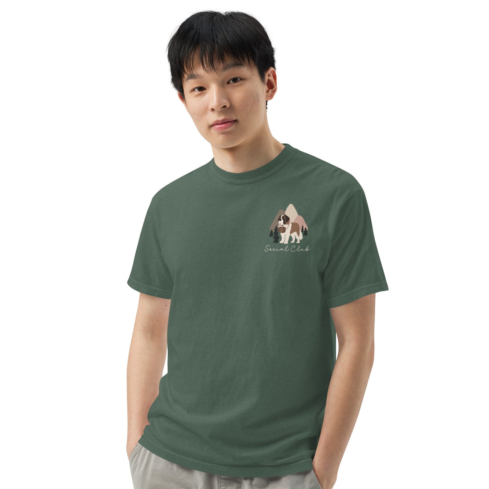 Saint Bernard Social Club Back T-Shirt - Darks - Lucy + Norman
