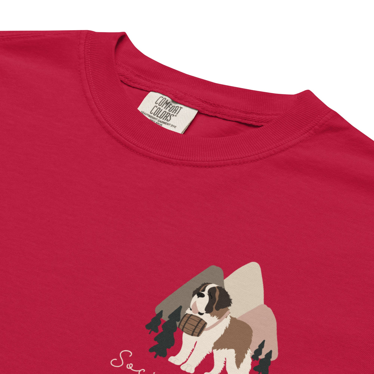 Saint Bernard Social Club Back T-Shirt - Darks - Lucy + Norman