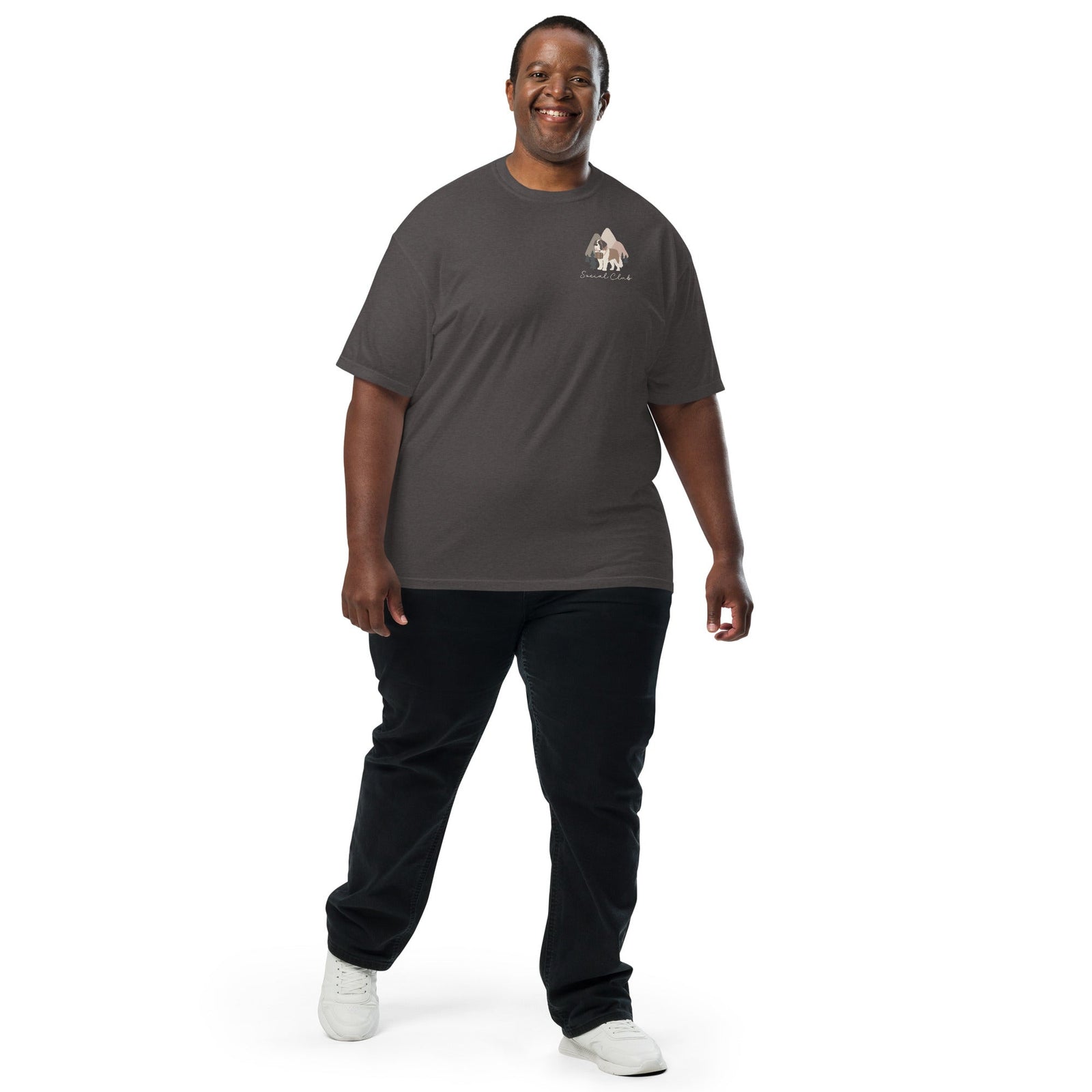 Saint Bernard Social Club Back T-Shirt - Darks - Lucy + Norman