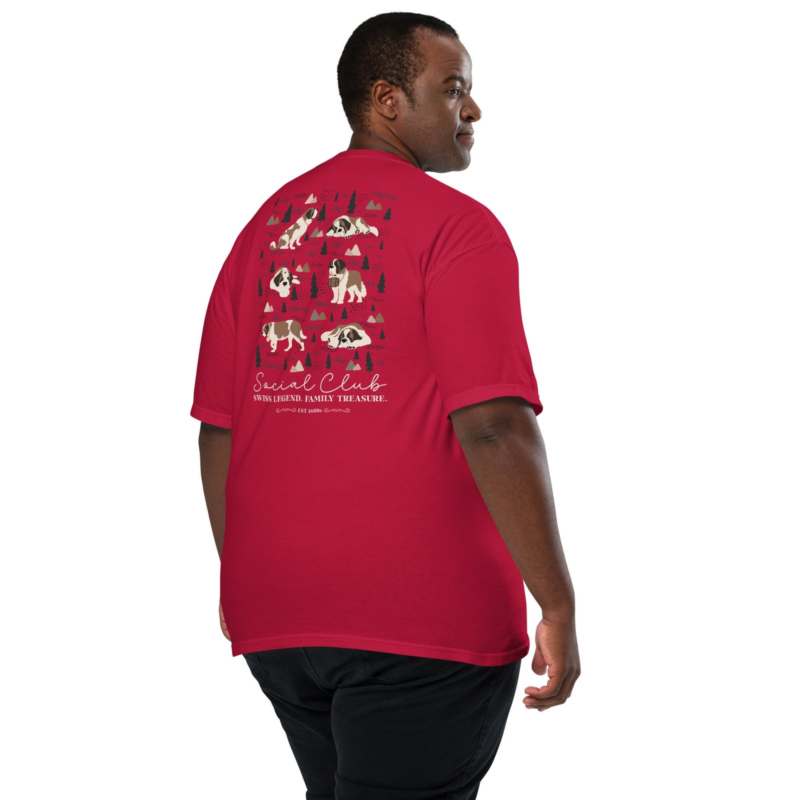 Saint Bernard Social Club Back T-Shirt - Darks - Lucy + Norman