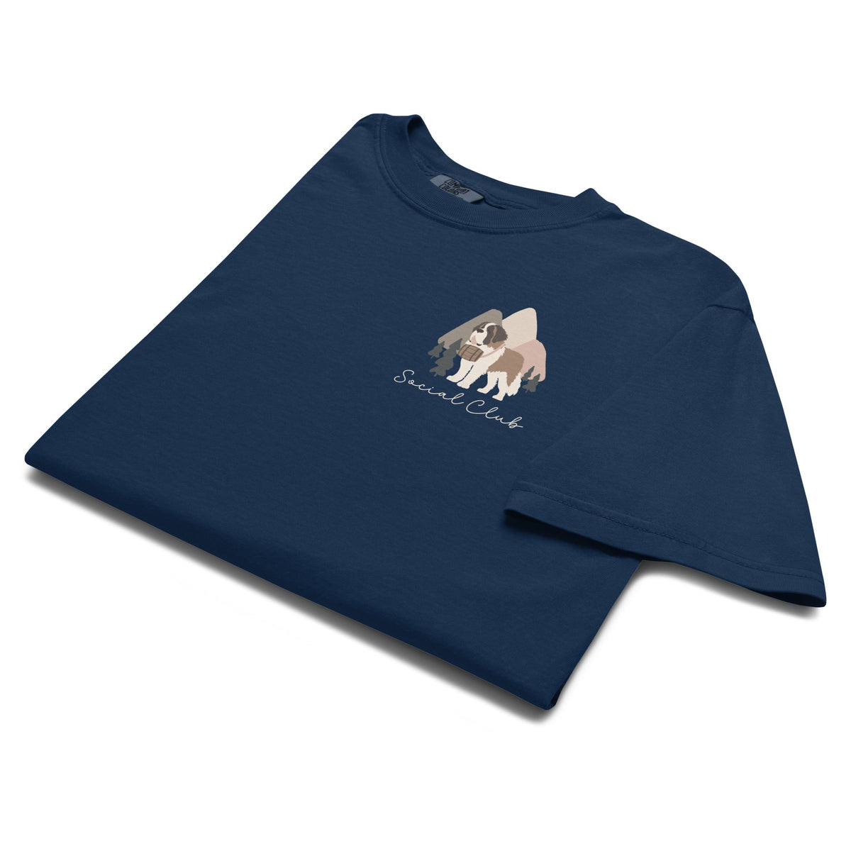 Saint Bernard Social Club Back T-Shirt - Darks - Lucy + Norman