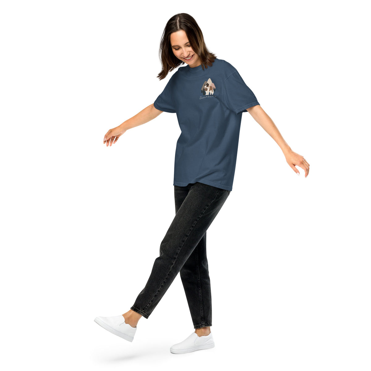 Saint Bernard Social Club Back T-Shirt - Darks - Lucy + Norman