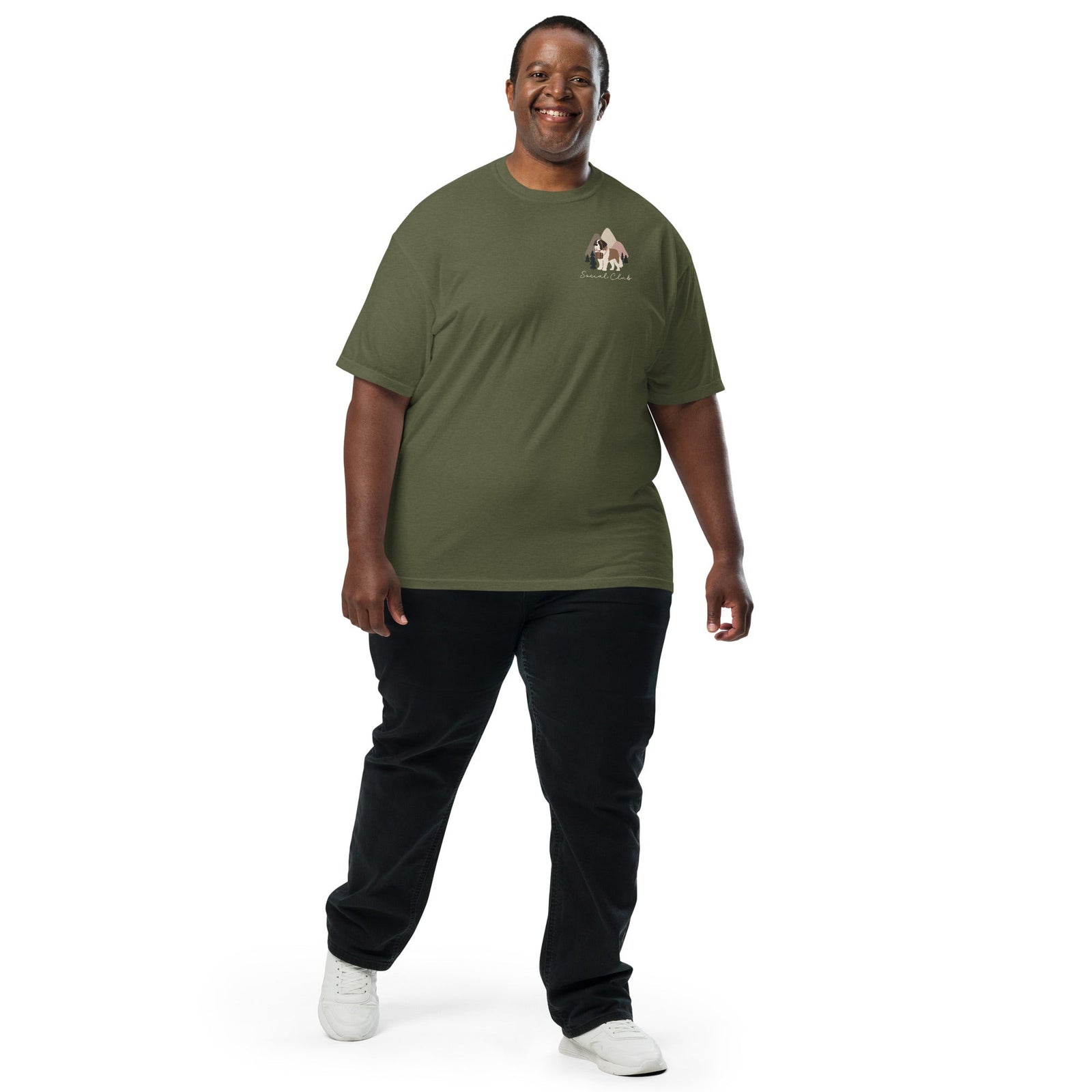 Saint Bernard Social Club Back T-Shirt - Darks - Lucy + Norman