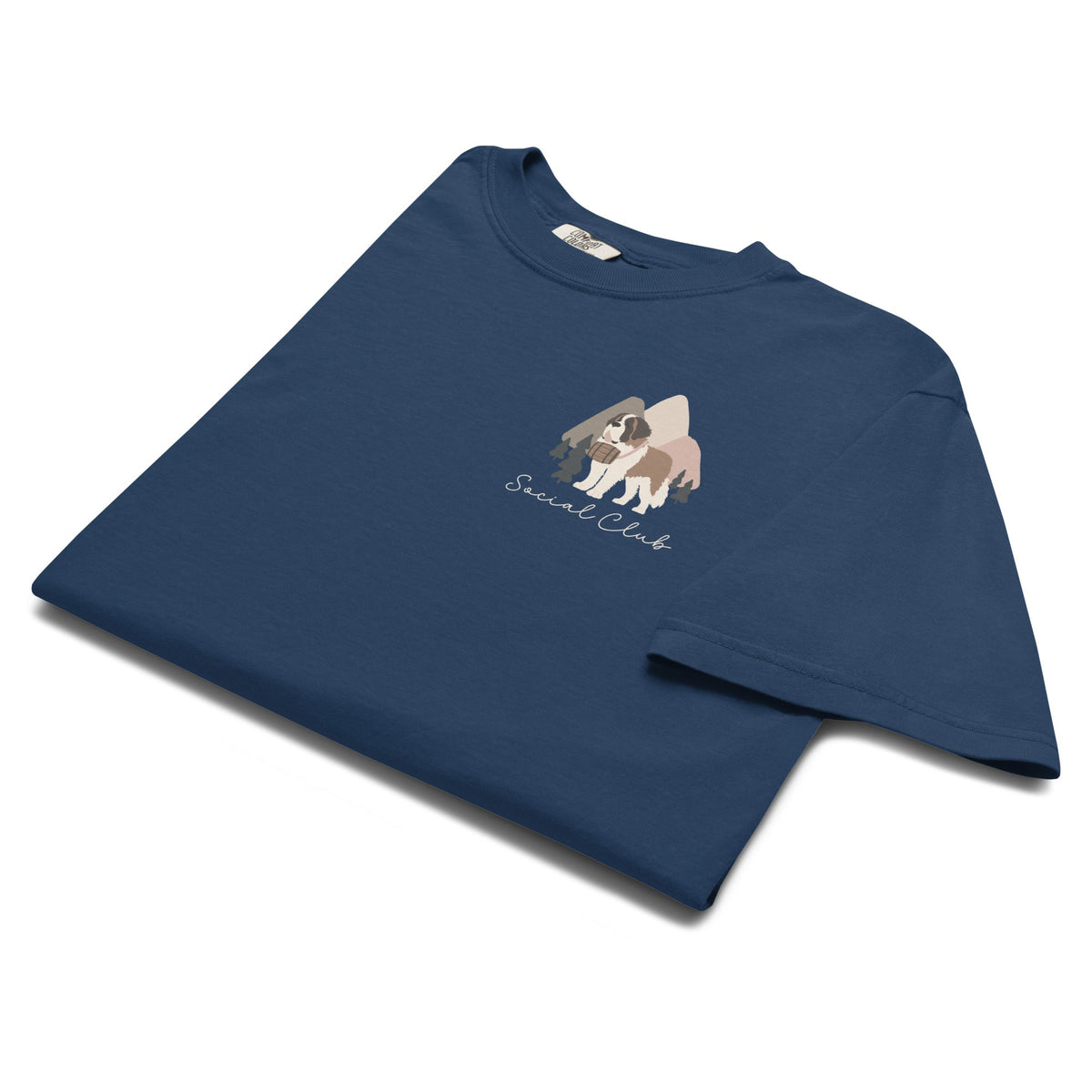 Saint Bernard Social Club Back T-Shirt - Darks - Lucy + Norman