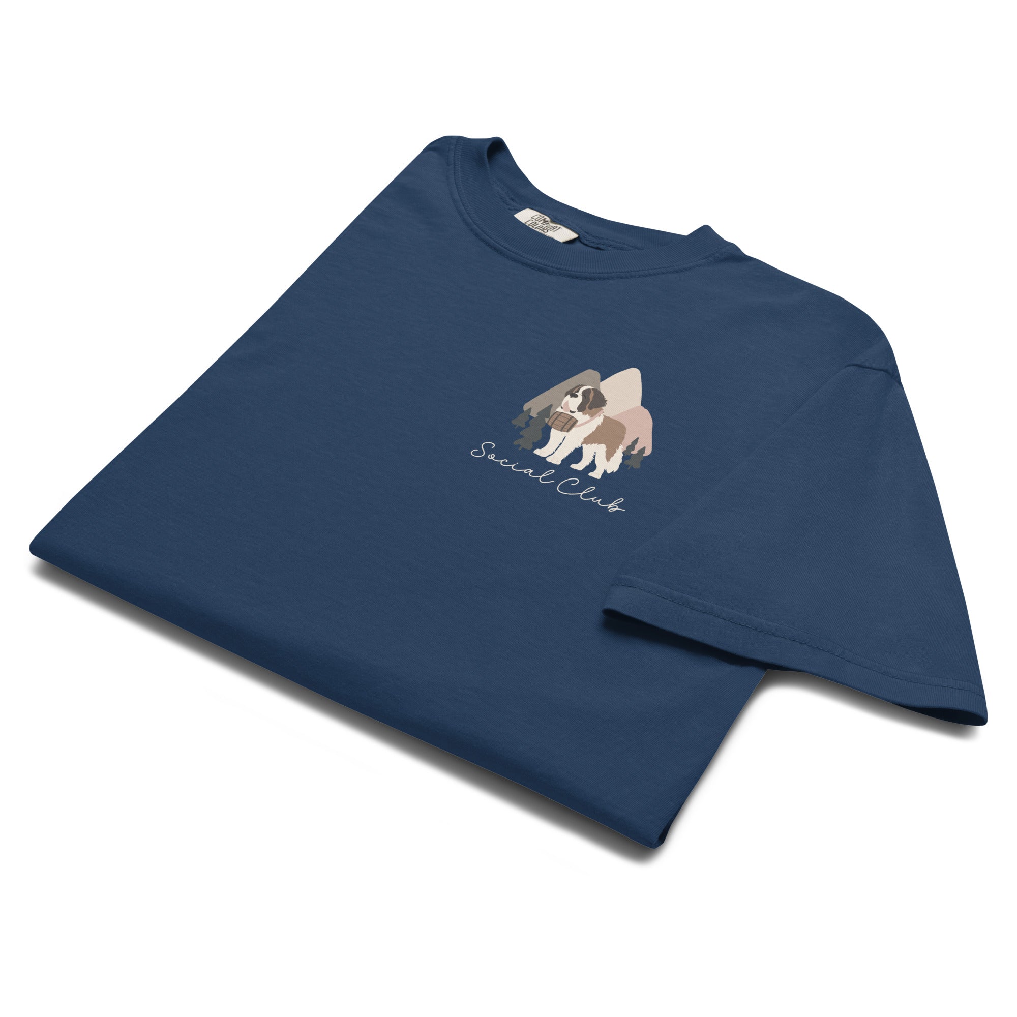 Saint Bernard Social Club Back T-Shirt - Darks - Lucy + Norman