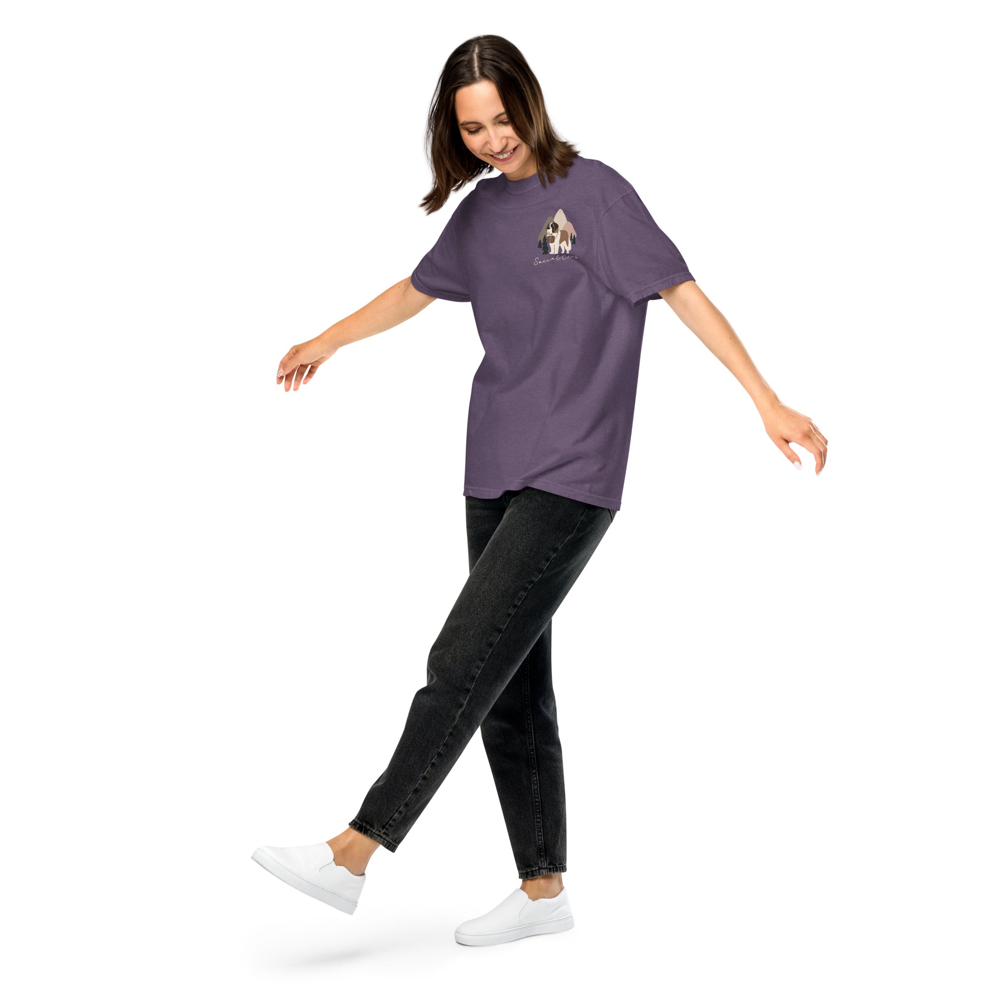 Saint Bernard Social Club Back T-Shirt - Darks - Lucy + Norman