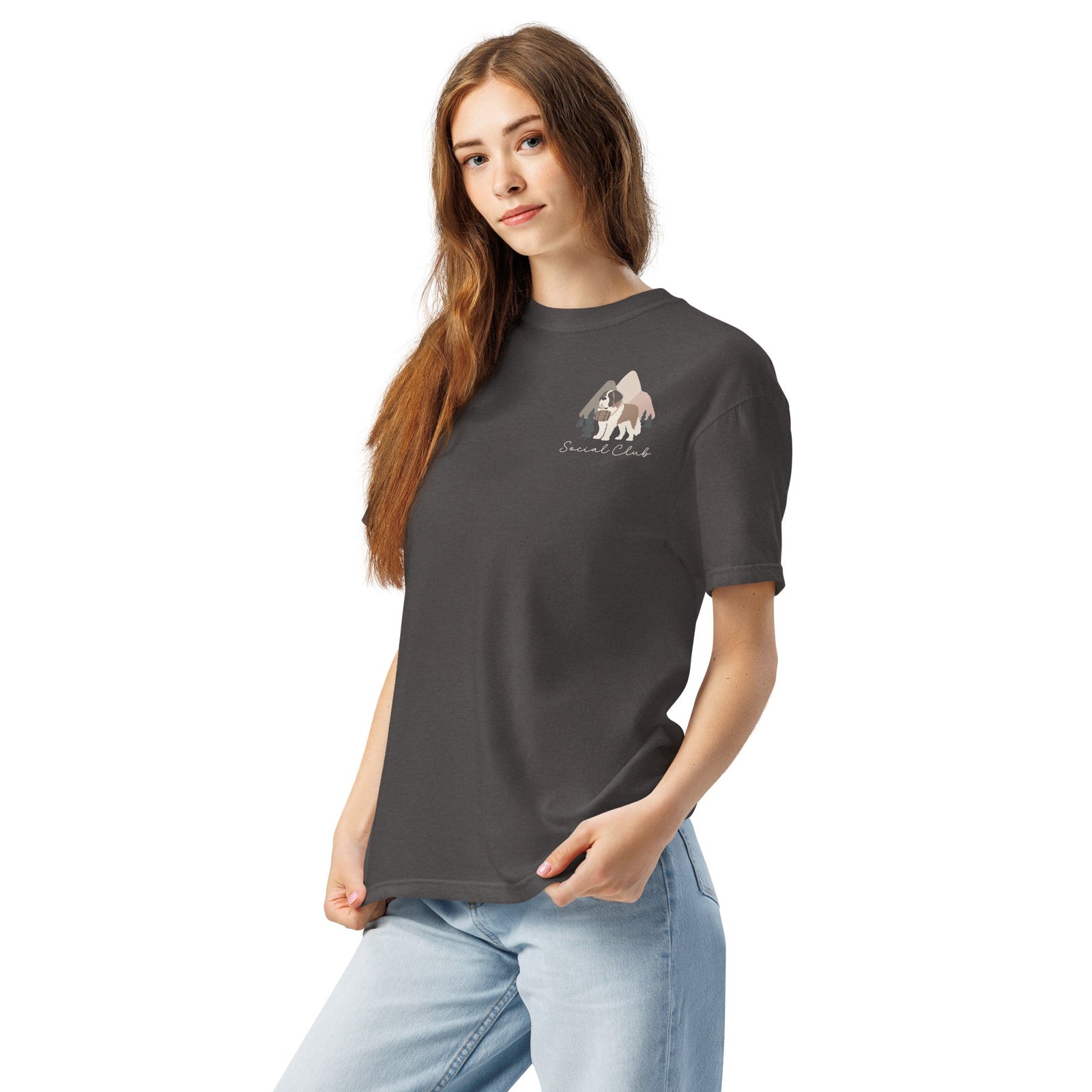Saint Bernard Social Club Back T-Shirt - Darks - Lucy + Norman
