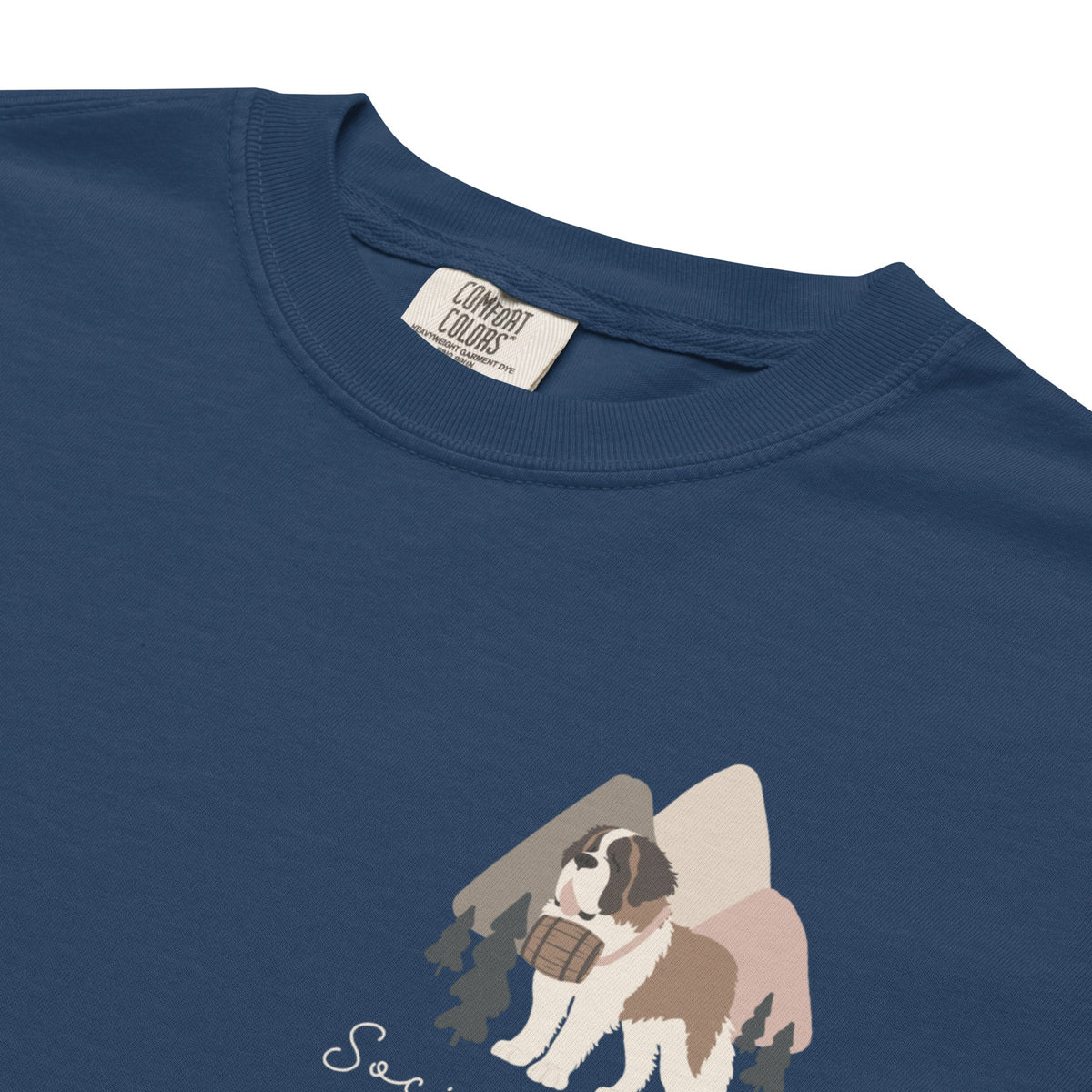 Saint Bernard Social Club Back T-Shirt - Darks - Lucy + Norman