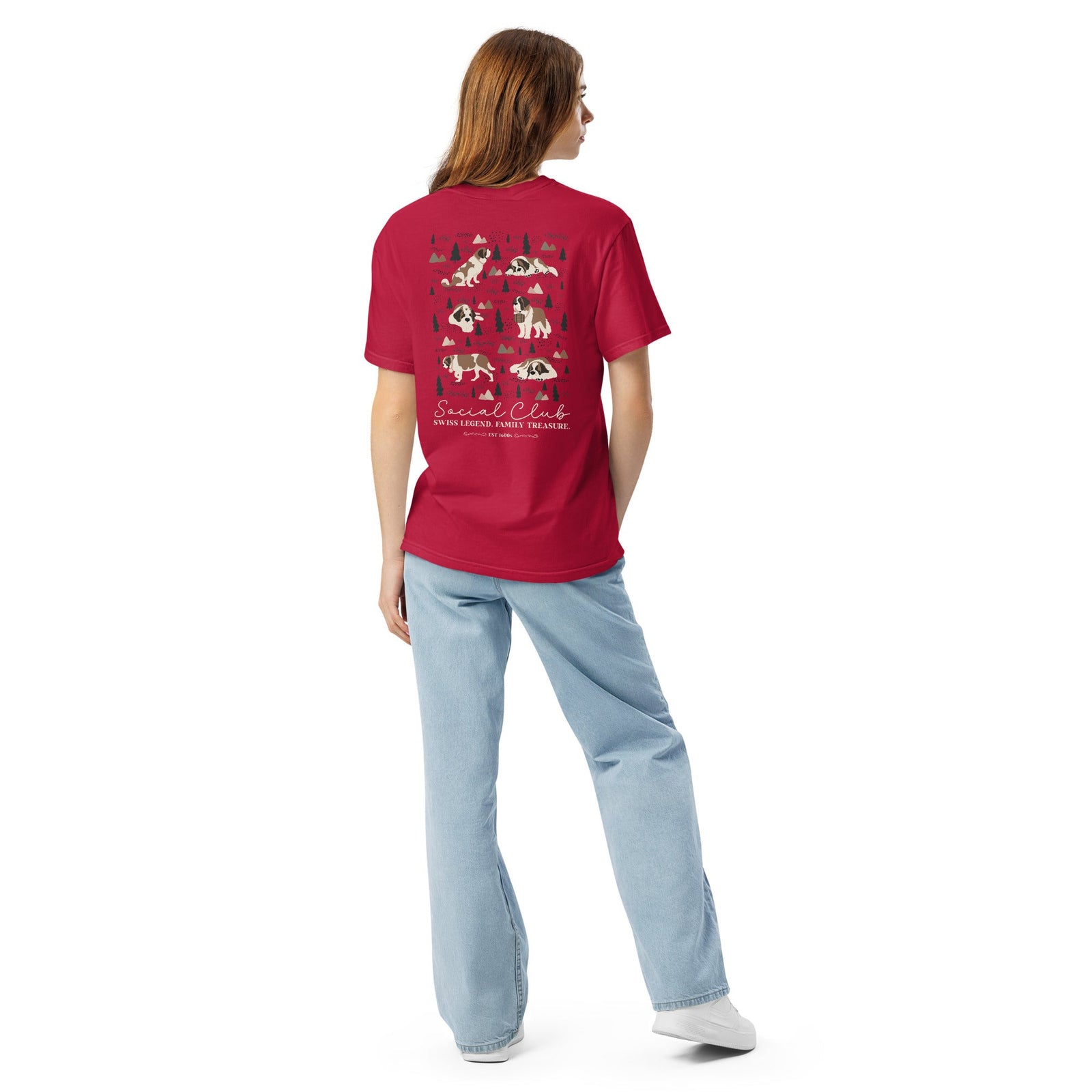 Saint Bernard Social Club Back T-Shirt - Darks - Lucy + Norman
