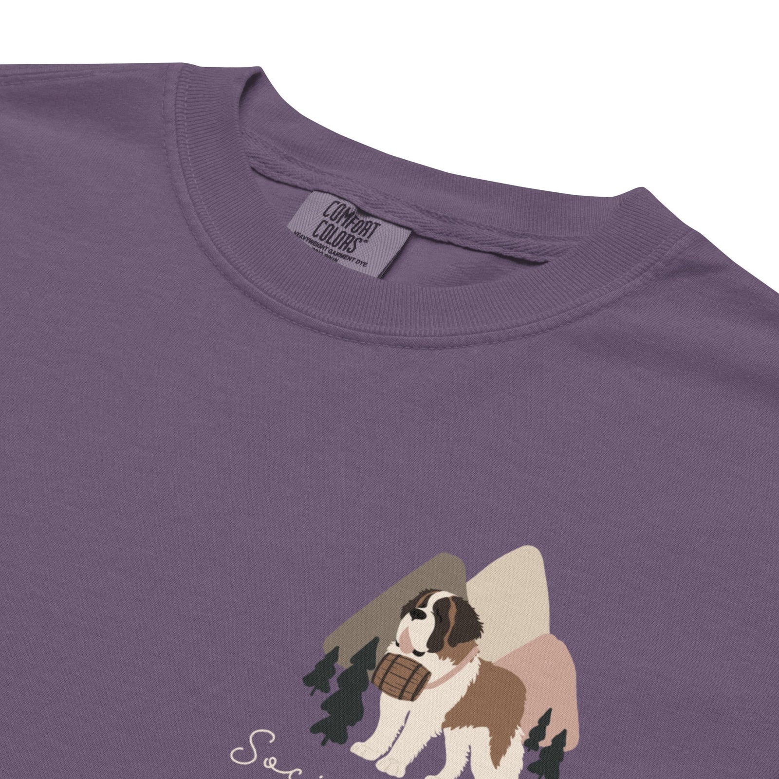 Saint Bernard Social Club Back T-Shirt - Darks - Lucy + Norman