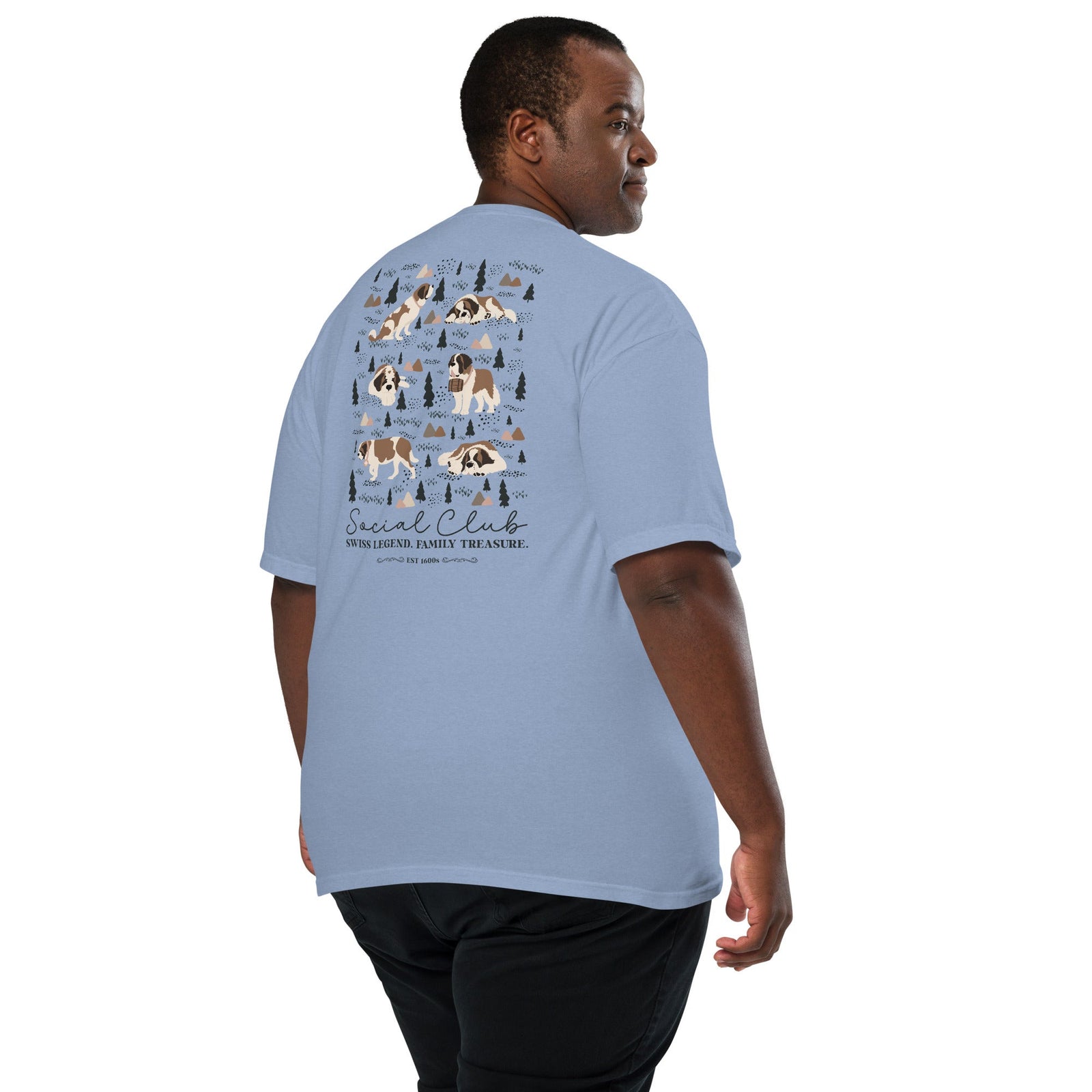 Saint Bernard Social Club Back T-Shirt - Lights - Lucy + Norman