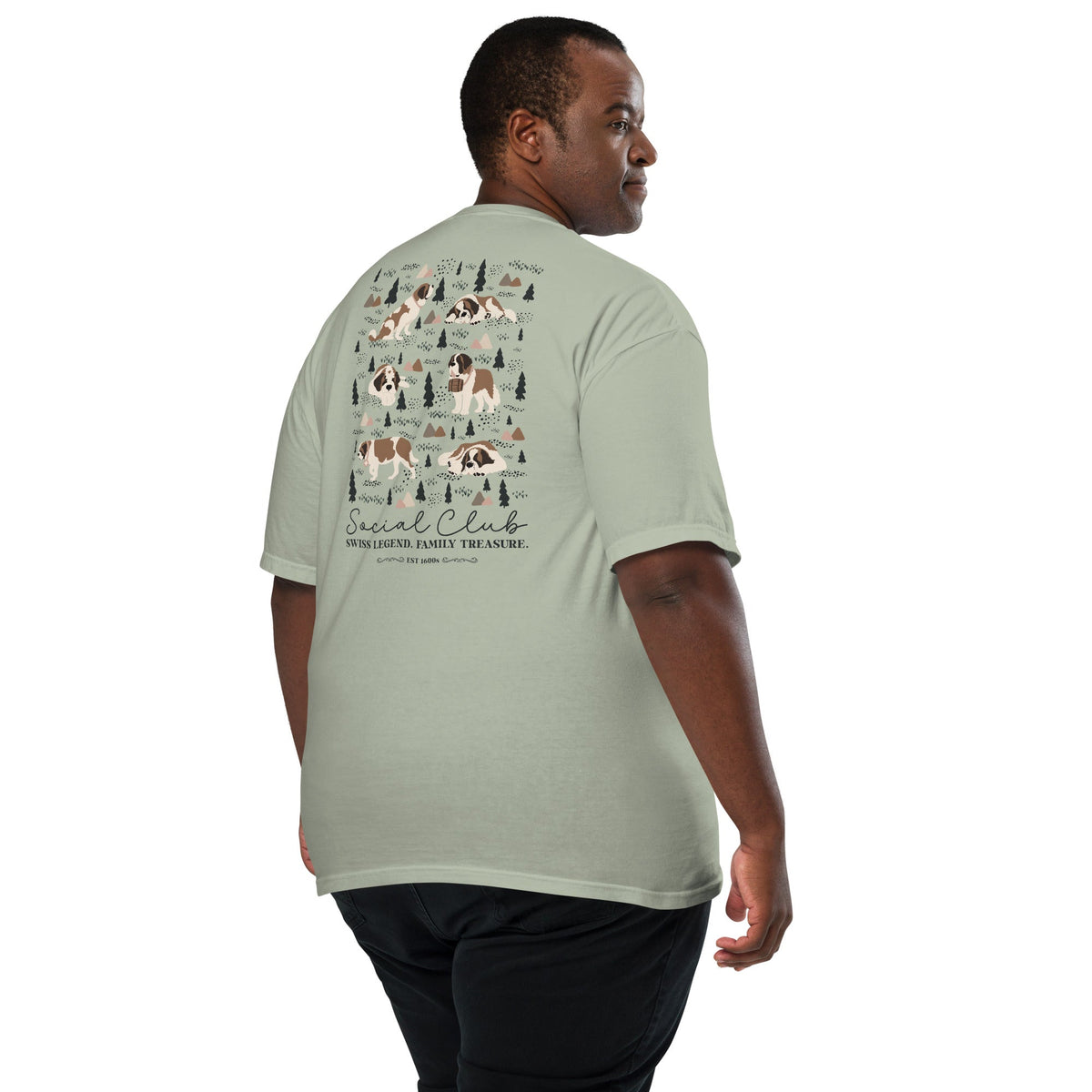 Saint Bernard Social Club Back T-Shirt - Lights - Lucy + Norman