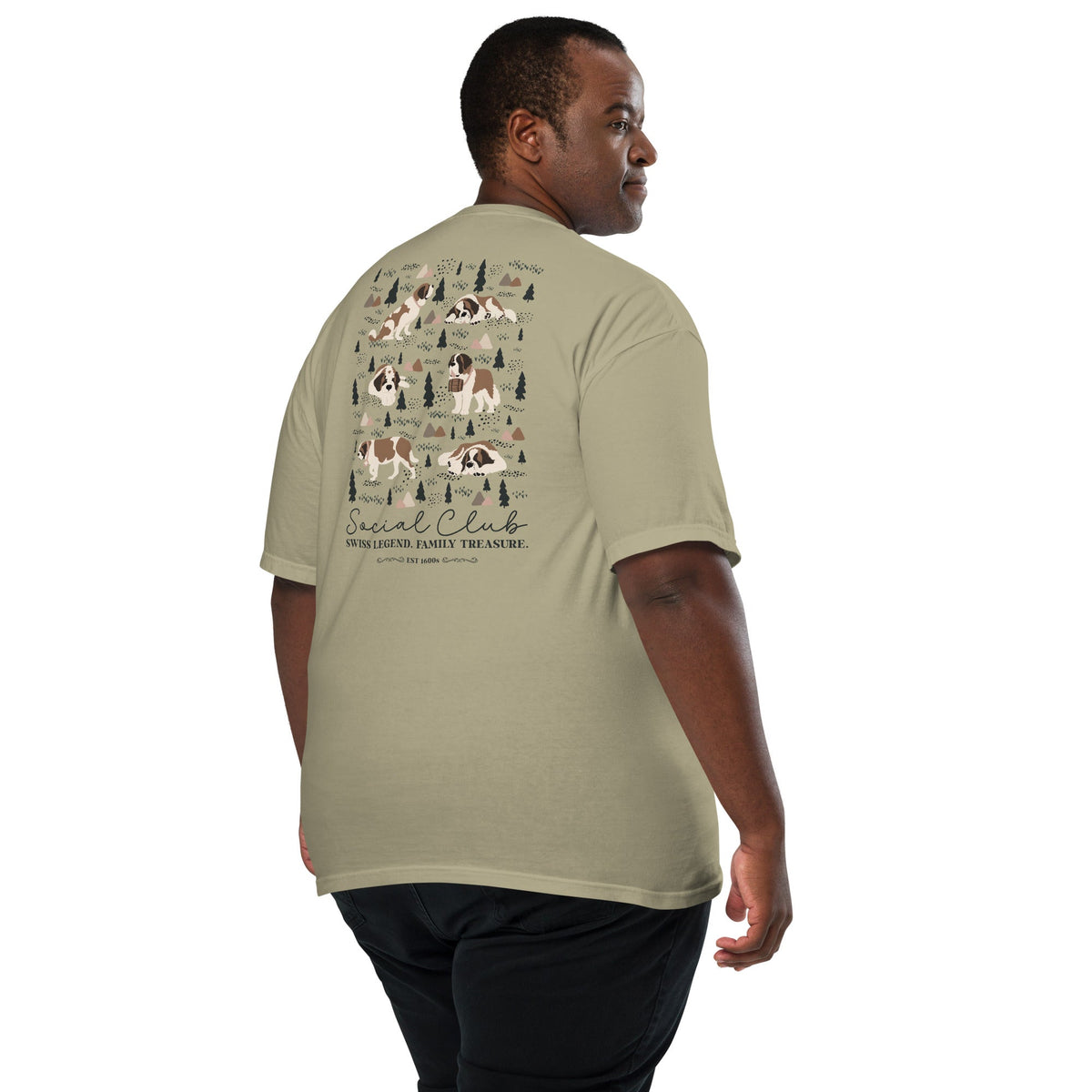Saint Bernard Social Club Back T-Shirt - Lights - Lucy + Norman