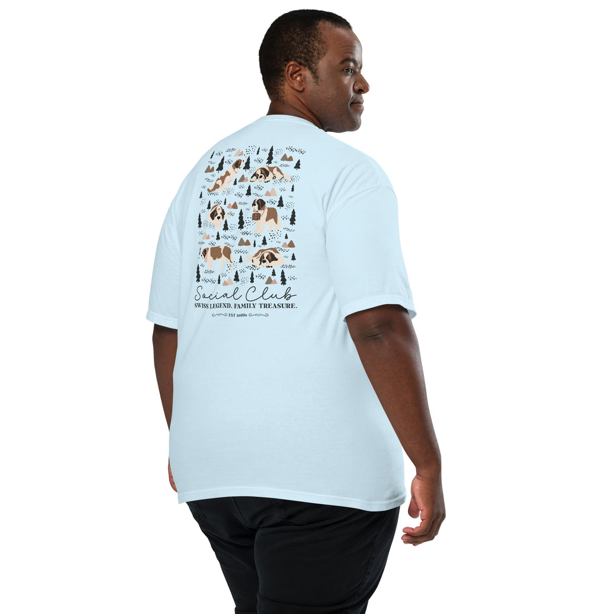 Saint Bernard Social Club Back T-Shirt - Lights - Lucy + Norman