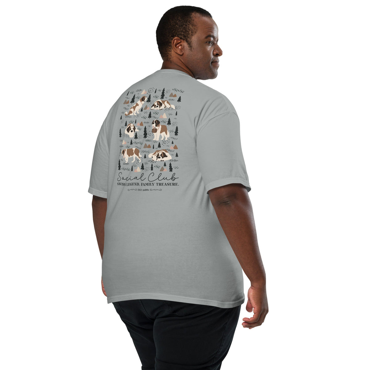 Saint Bernard Social Club Back T-Shirt - Lights - Lucy + Norman