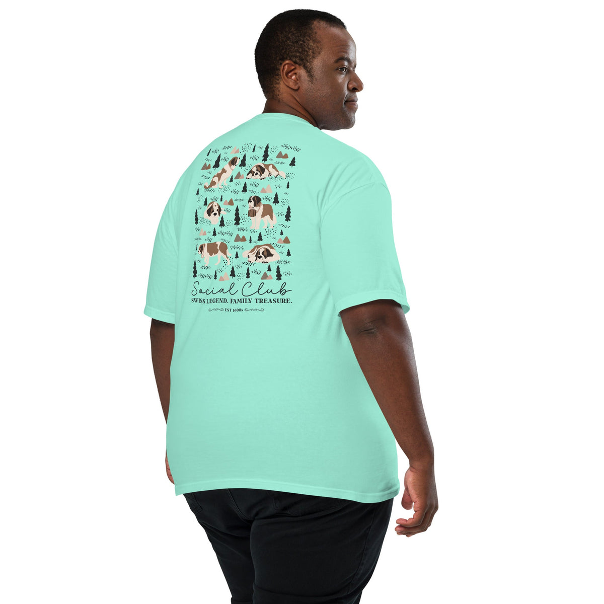 Saint Bernard Social Club Back T-Shirt - Lights - Lucy + Norman